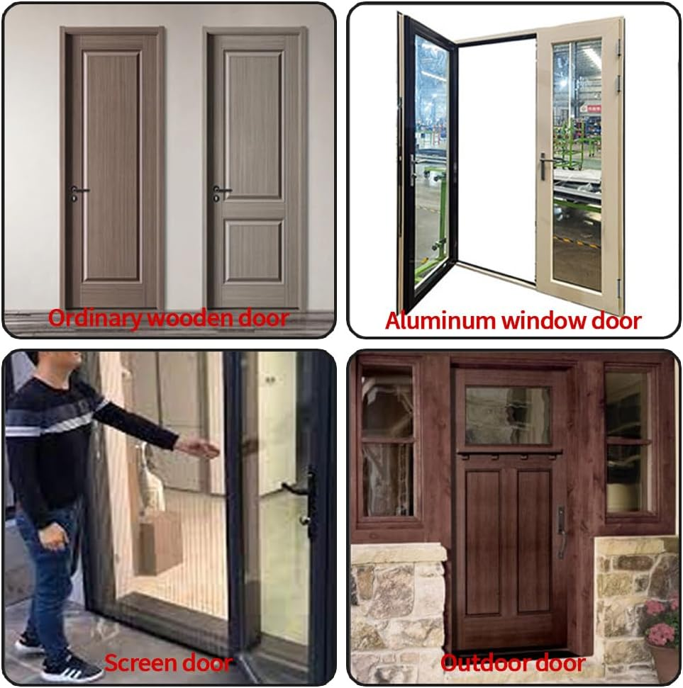 TOMVAES 2PCS Door Closer System,Screen, & Security Doors with Bracket & Clevis Parts for (Medium and Heavy Weight) Storm New Doors or Replacement for Previous Units image number 2