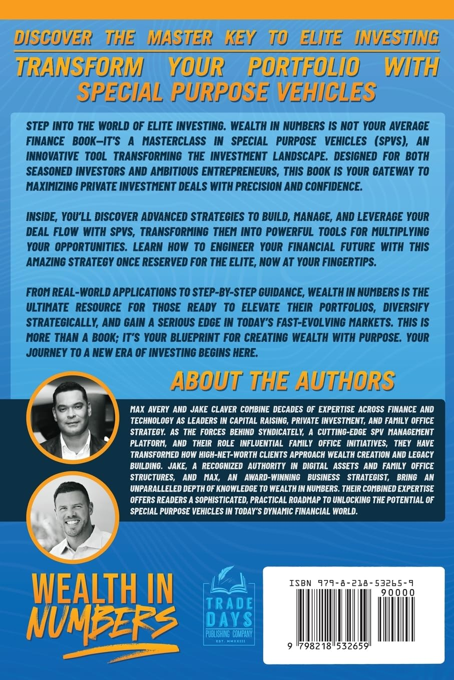 Wealth in Numbers: the Ultimate Dealmaker&rsquo;S Guide to Spvs, Syndication, and Private Investment image number 1