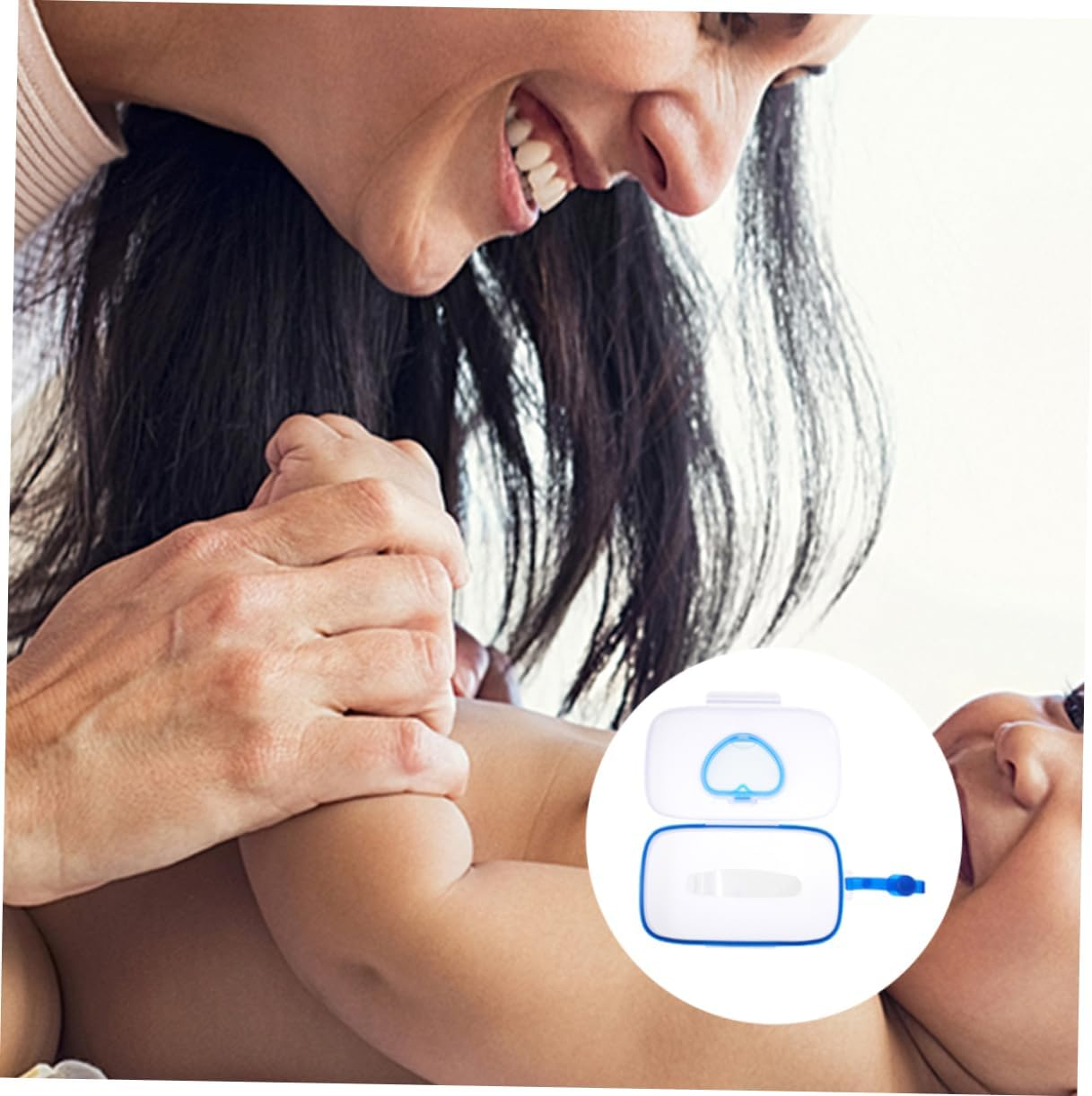 Abaodam 2Pcs Wipe Dispenser Safe Material Portable Reusable for Cribs Strollers image number 1