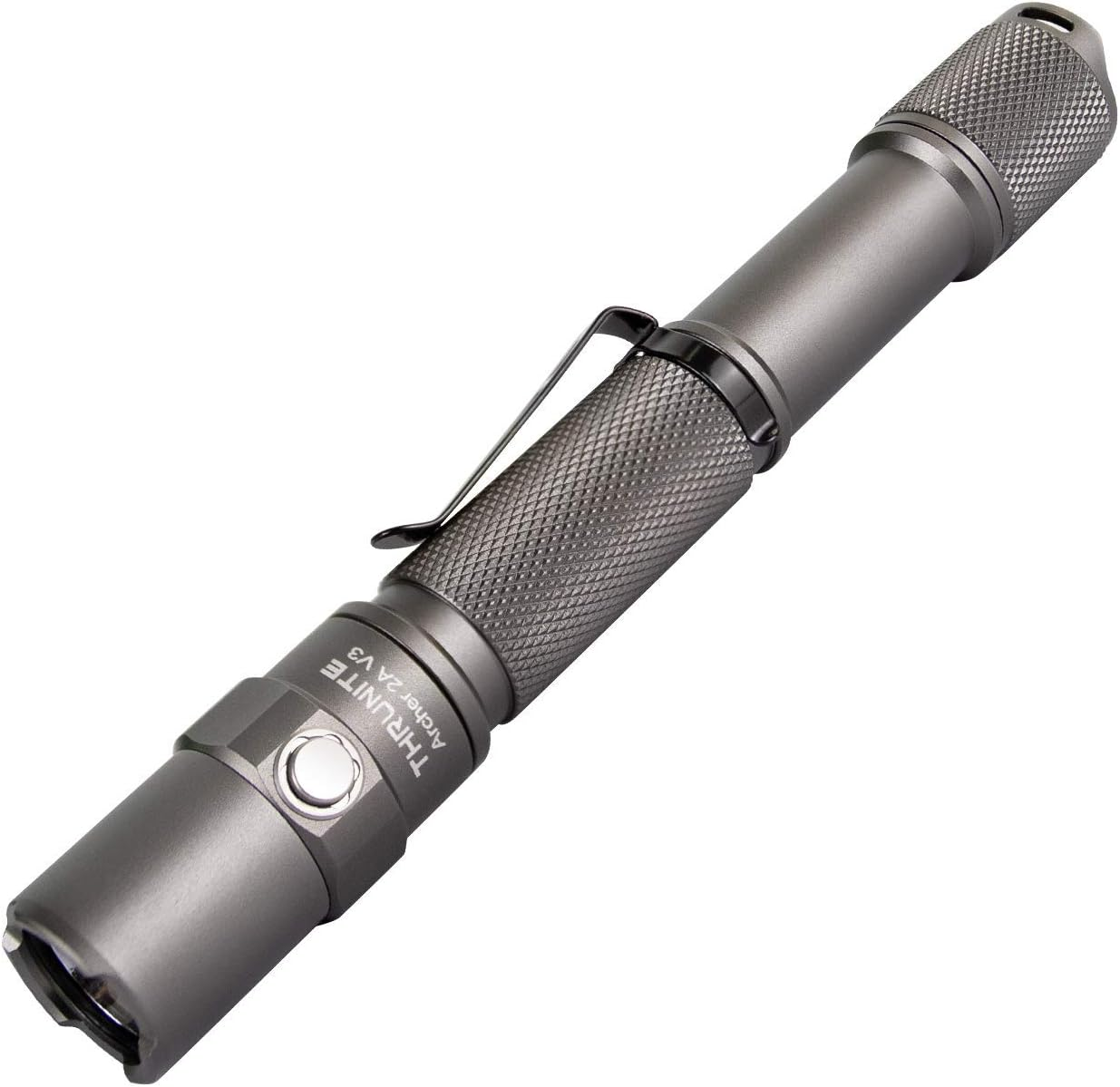 Thrunite Archer 2A V3 LED Flashlight - Aluminum & Mini Torch- 500 Lumens & Dual Switch - Super Bright & 15 Days Working - Metal Grey Light for Emergency Light for Camping & Hiking - Cool White image number 1