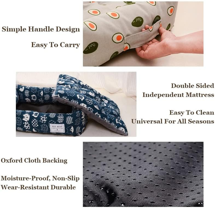 Dog Bed Mattress Waterproof Dog Bed Large Small Dog Bed Lounge Sofa 115 * 85CM Washable Dog Pillow Mattress with Water Resistant Oxford Fabric for Dog Crate (Color : A, Size : L (60Cm*50Cm)) image number 5