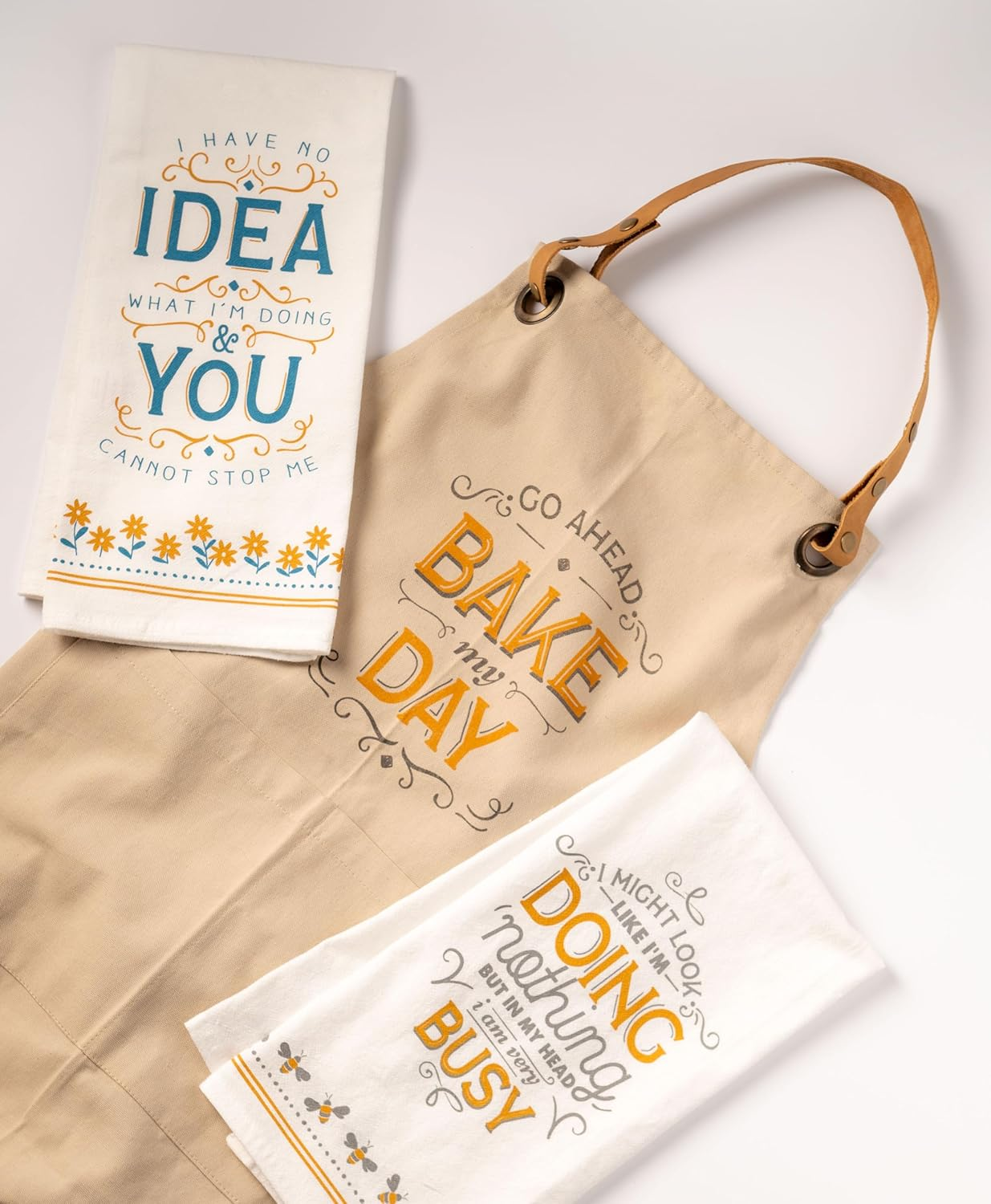 Karma Cheeky Flour Sack Tea Towel - 100% Cotton Hand Towels for the Kitchen - Witty Fun Home Decor - Bring Tequila - Bring Tequila image number 5