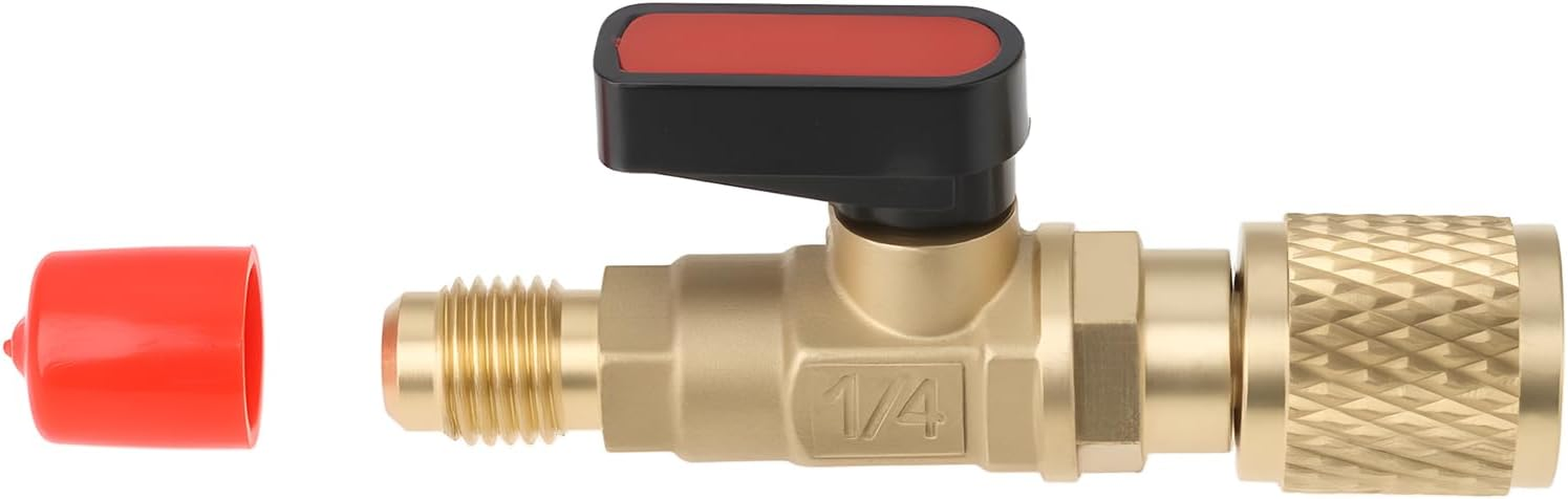 SING F LTD 1X Refrigerant Safety Valve 1/4 Acme F to 5/16 SAE M Right-Hand Thread for R32 Air Conditioning Refrigeration