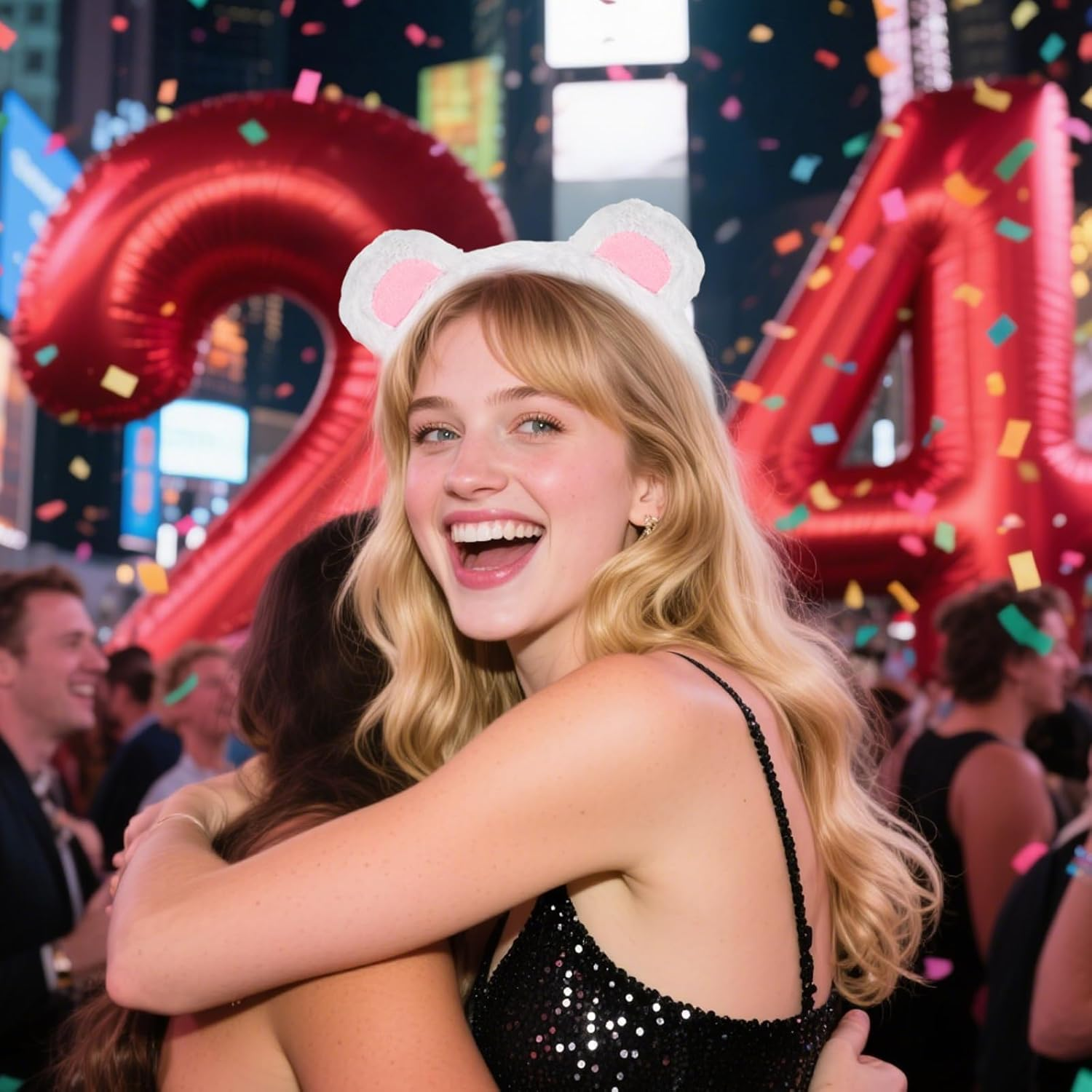 HDBHBH Brown Bear Ears Headband - Cute Fluffy Brown Bear Ears Headband for Adults - Animal Ear Costume Accessories for Halloween Cosplay Party, Christmas, Birthday & Daily Dress Up image number 3