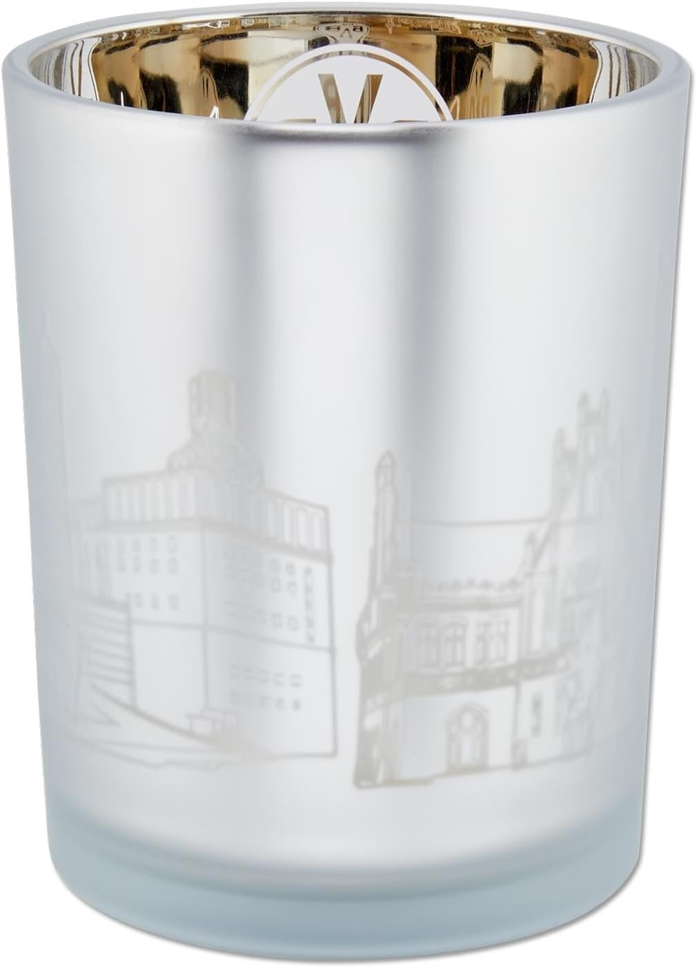 BVB Borussia Dortmund Dortmund Skyline Lantern, Grey, Large Tea Light