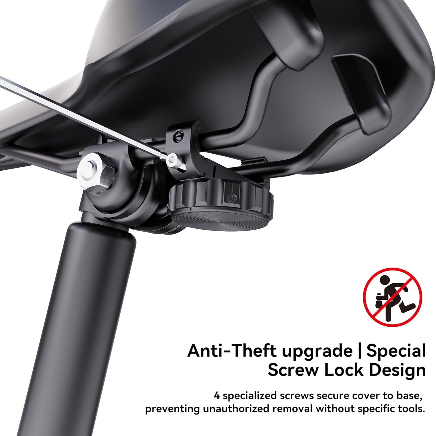 DLENP Bike Mount for Airtag, Airtag Bike Holder Hidden on Saddle Anti-Theft GPS Tracker Accessory Compatible with Mountain Bikes, Road Bikes image number 2