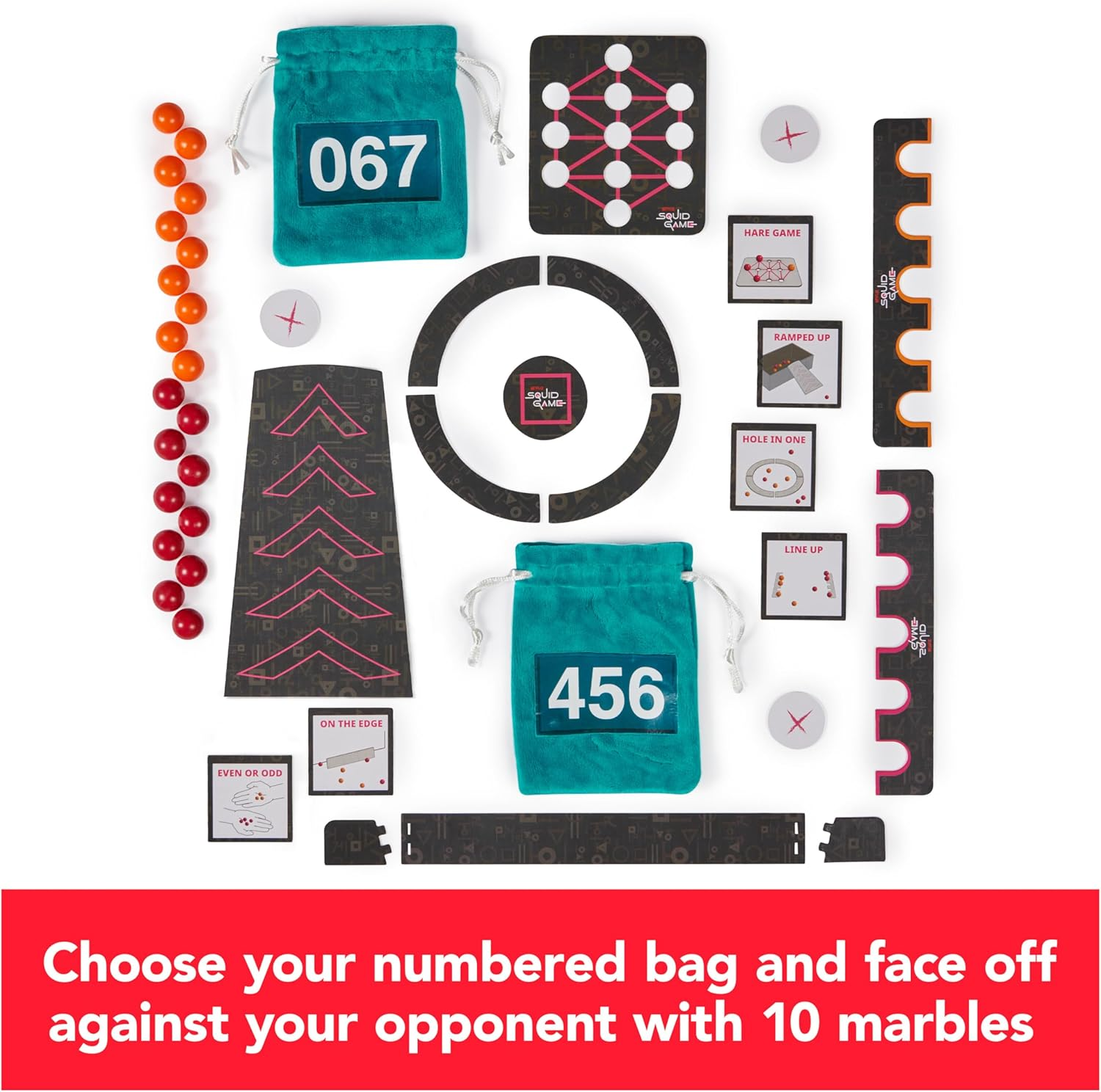 Spin Master Games, Squid Game Marbles Based on the Hit Netflix Drama, for Adult Players to Test Their Luck, 2 Players, for Ages 18 & Up image number 5