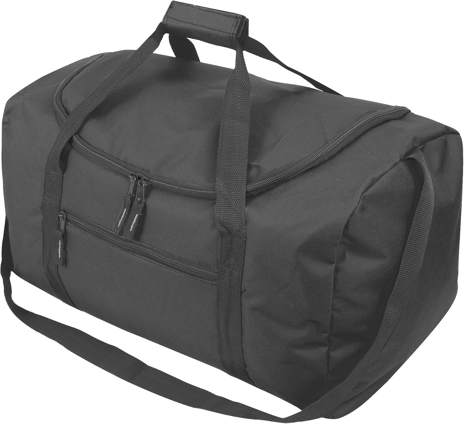20 Inch 40 Liter Duffel Duffel Bag for Men Women Teens Duffel Duffel Bag for Travel Weekend Night, Black, M, Duffel Bag - Black image number 3