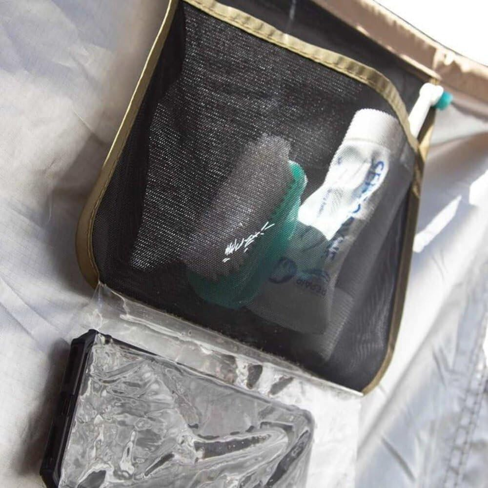 Kickass Premium Shower Tent Awning with Roll Out Roof - Durable Car Awning, Shower Room, Privacy Shelter, Bathroom, Outdoor Changing Room, Tall, Portable, Waterproof, Off-Grid, 4X4 Ute Caravan Ready image number 3