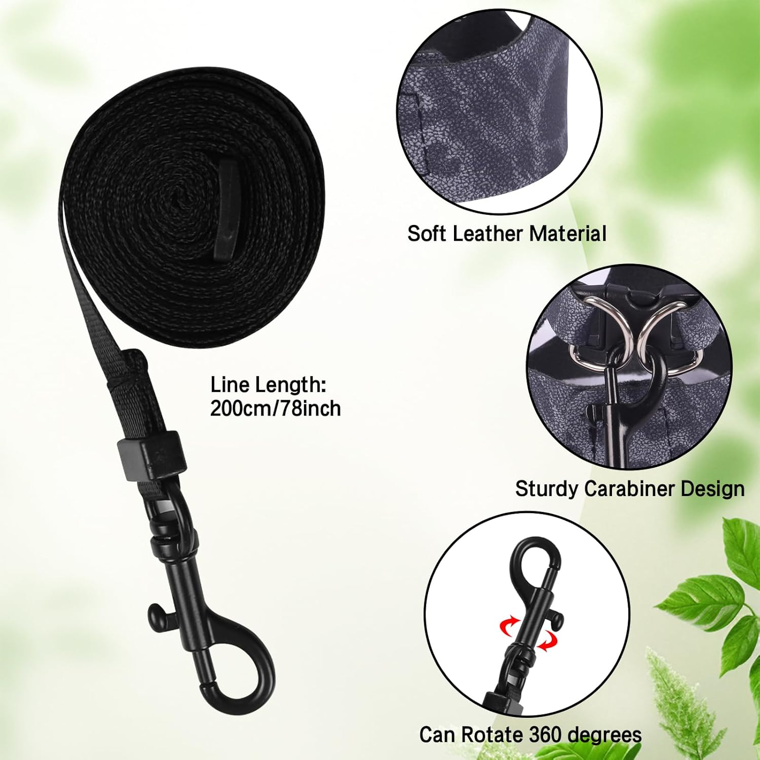 Bearded Dragon Lizard Leash Harness 3 Size Pack Leopard Print Lizard Harness Leash for Outdoor Small Reptiles Animal Squirrels (Blue) - Blue image number 3