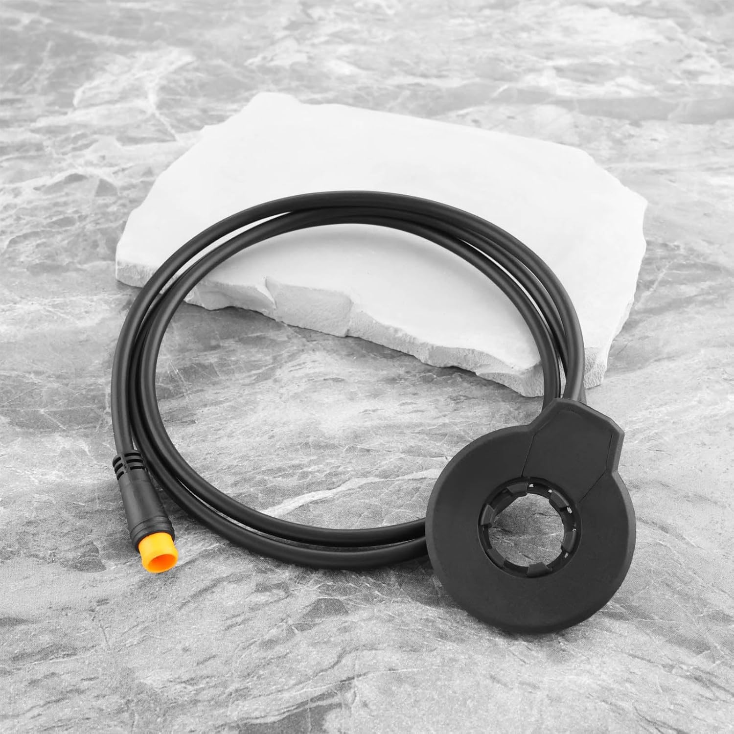 SING F LTD Electric Bicycle Pedal Assist Sensor Replacement Part 3 Pin Waterproof Plug Pedal PAS Sensor F-12L 12 Magnets Dual Hall Sensor Suitable for Left Side Electric Bicycle