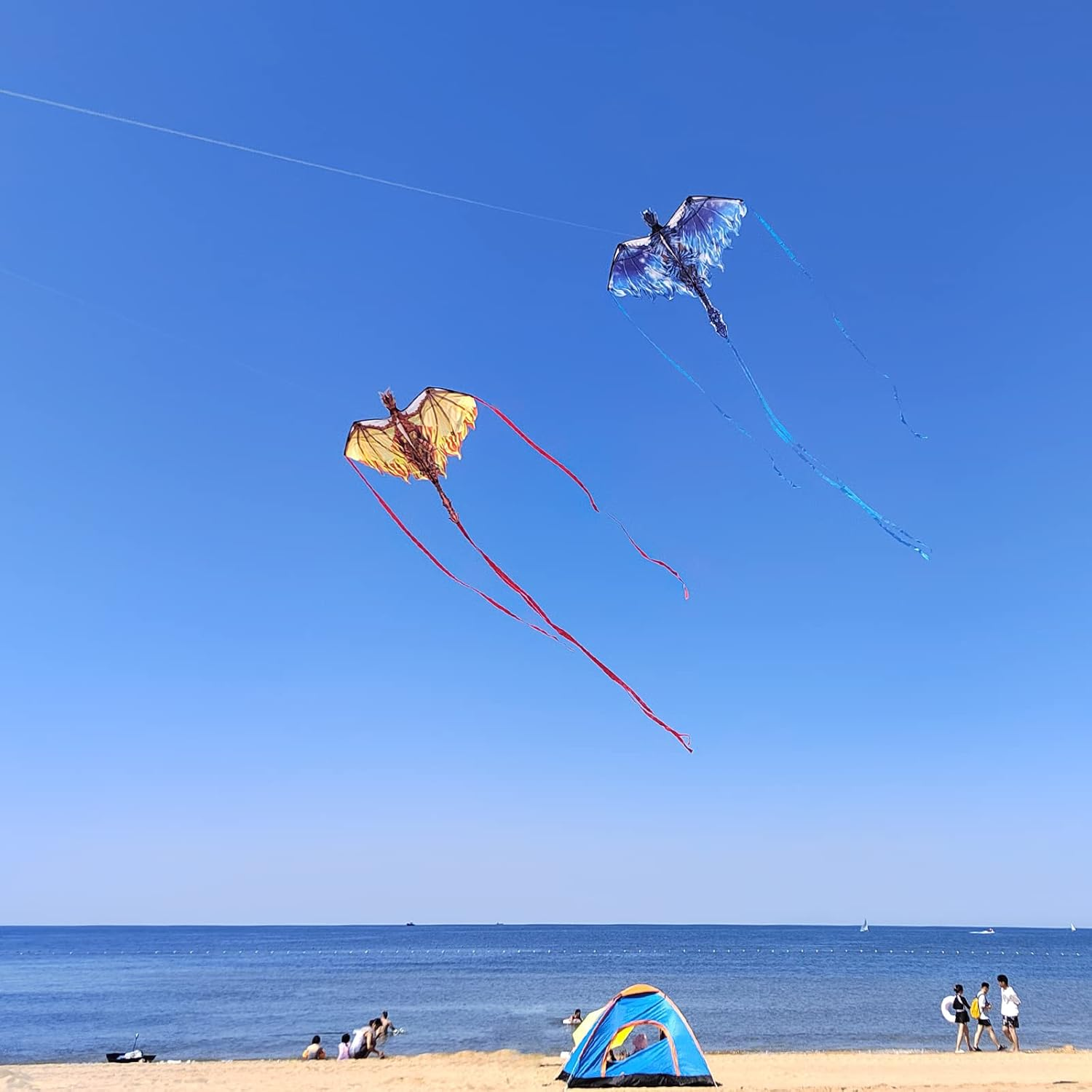 Dragon Kite for Kids & Adults, Easy to Fly Kite for Beginners,Large Single Line Kite for Beach Trip image number 1