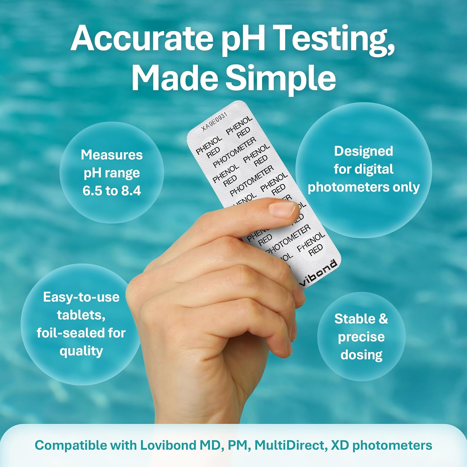 Lovibond Phenol Red Photometer 250 Ph Tablets image number 3
