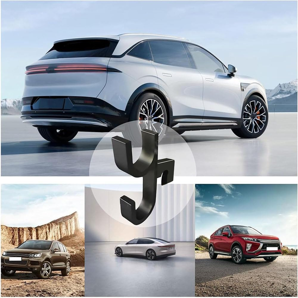 Leanockesa 2 Pack Car Umbrella Hooks,Heavy Duty Multi Purpose Hanging Hooks for Umbrella, Handbag,More Space Saving, Seat, Trunk Organizer, for Car, Boat, Stroller, Golf Cart Accessories image number 4