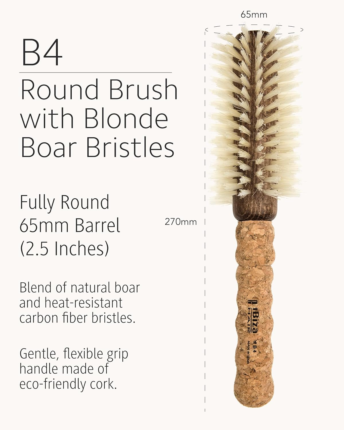 (B4) - Ibiza Hair B Series Brush, B4 image number 6