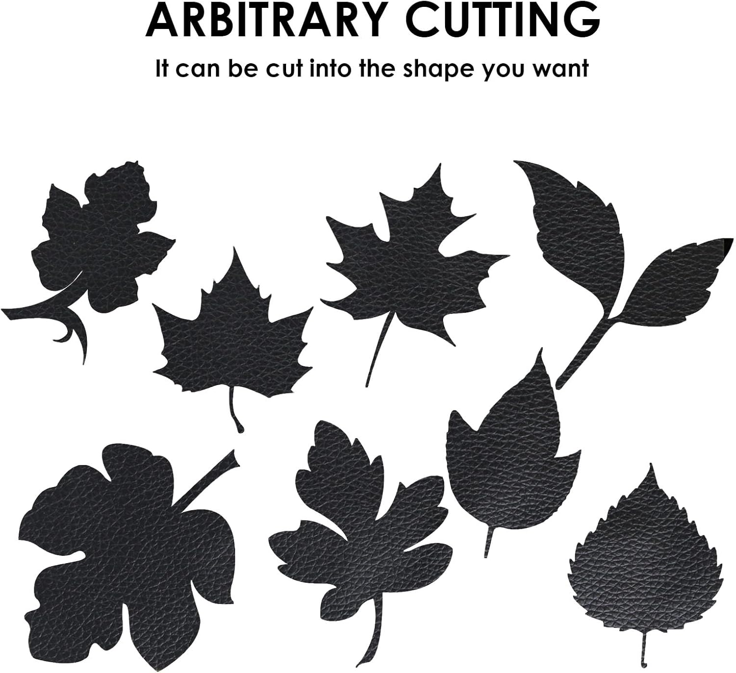 2 Pcs Self-Adhesive Leather Repair Patch, 20 X 30 Cm Black Waterproof Scratch & Wear Resistant Repair Allowance, Cuttable Kit for Sofa Chair Couch Furniture Jackets Handbags Car Seat Reupholster image number 6