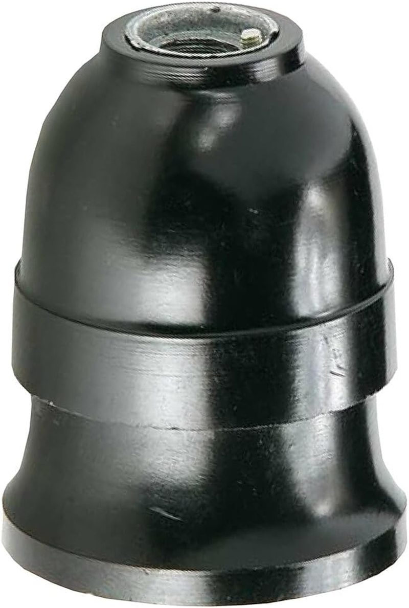 Zarivy Reinforced E27 Lamp Holder Black Durable Design Ideal for E27 Bulbs Perfect for Indoor and Outdoor Installations