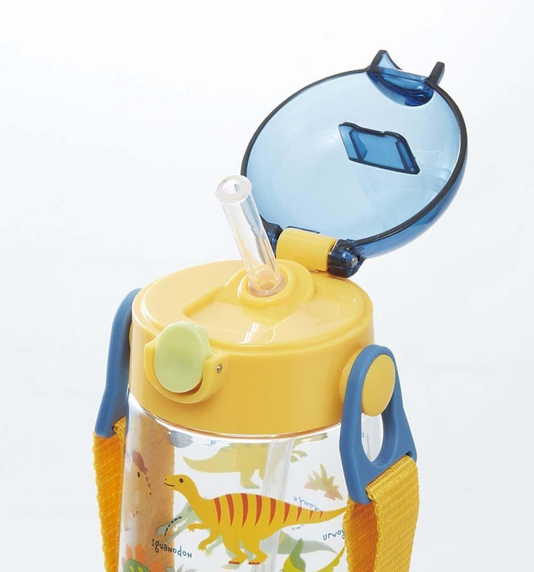 Skater PDSH5-A Dinosaurus Picture Water Bottle, 16.2 Fl Oz (480 Ml), Clear Bottle with Straw, for Kids and Boys - Cups image number 4