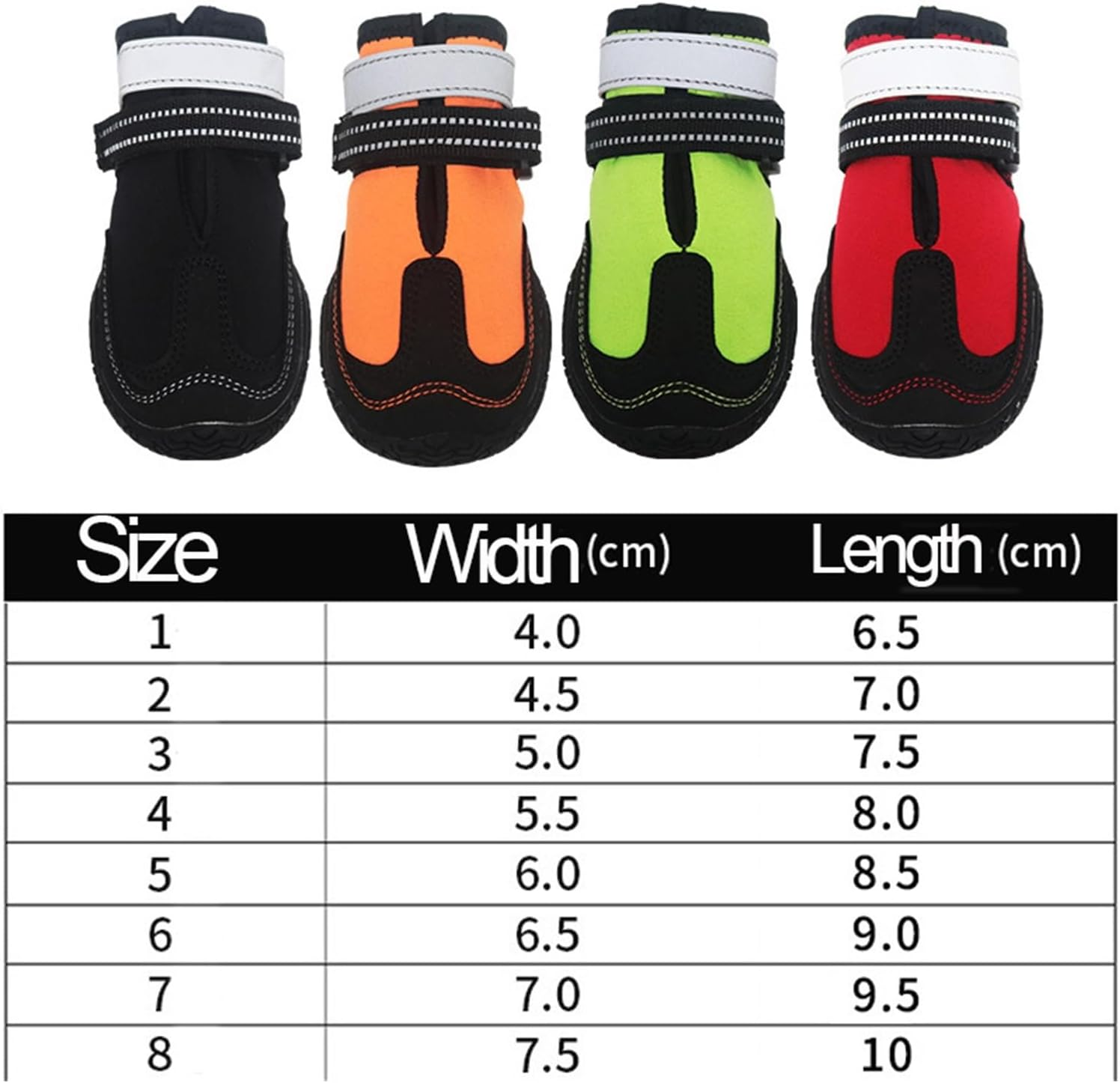 Dog Shoes 4Pcs/Set Large Dog Shoe Breathable Outdoor Dog Shoes Durable Pet Shoes Hiking Rubber Sole Warm (Color : Lake Blue, Size : 6) image number 1