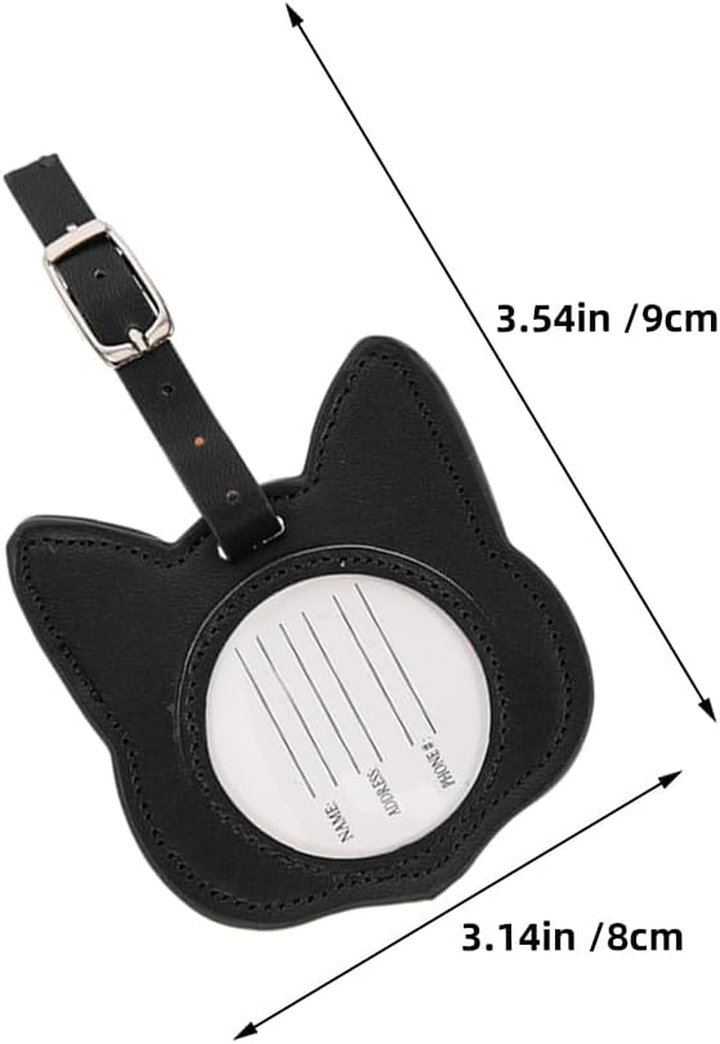 CIMAXIC 6Pcs Cat Luggage Tags: Cute Cat-Shaped Bag Identifier Cartoon Suitcase Label Travel Baggage Tags Luggage Identify Label for Women Men image number 5