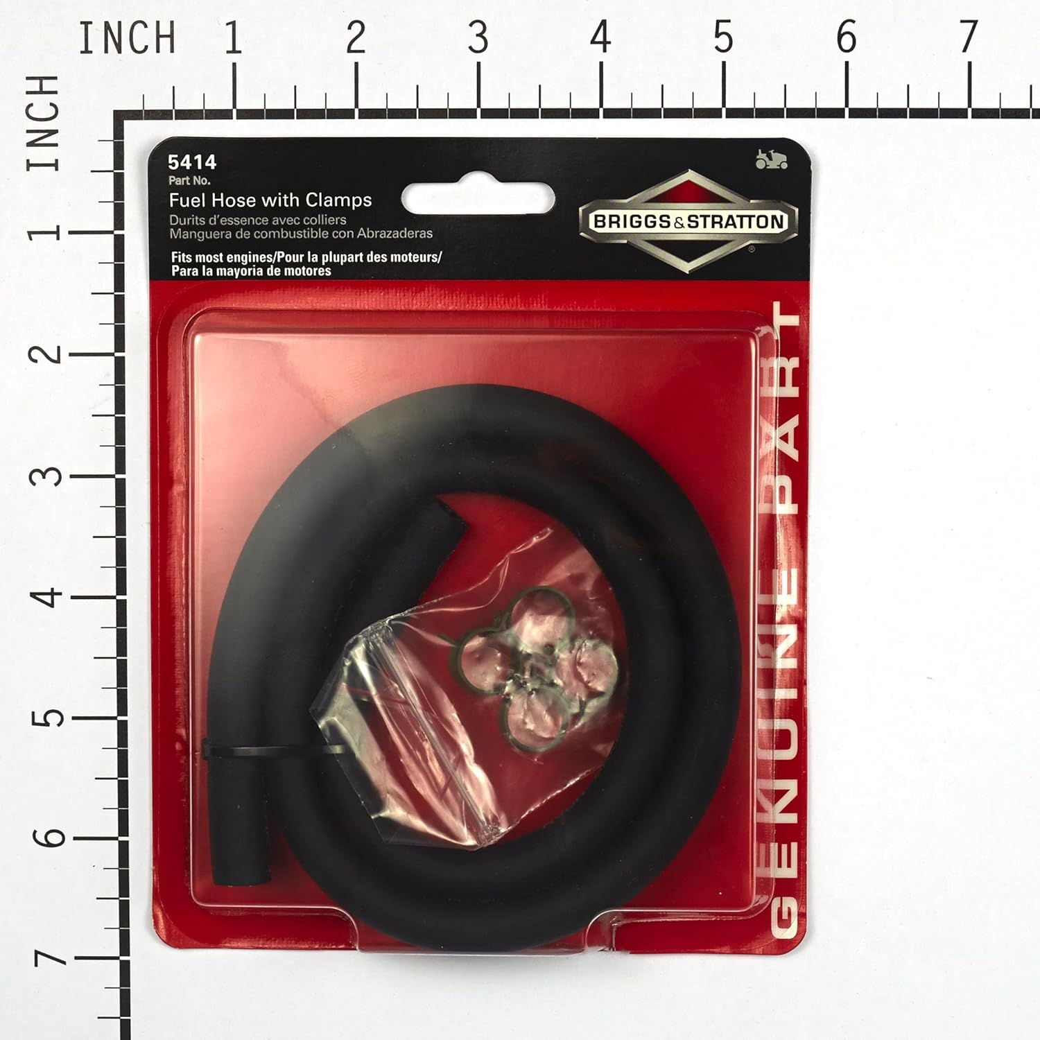 Briggs & Stratton 25-Inch Fuel Line with 4 Clamps 5414K image number 2