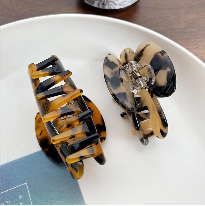 FSMILING Pack of 3 Hair Clips Small Medium Hair Clips Women'S Small for Thin and Thick Hair, Acetate Hair Clips Women'S Set for Women image number 5