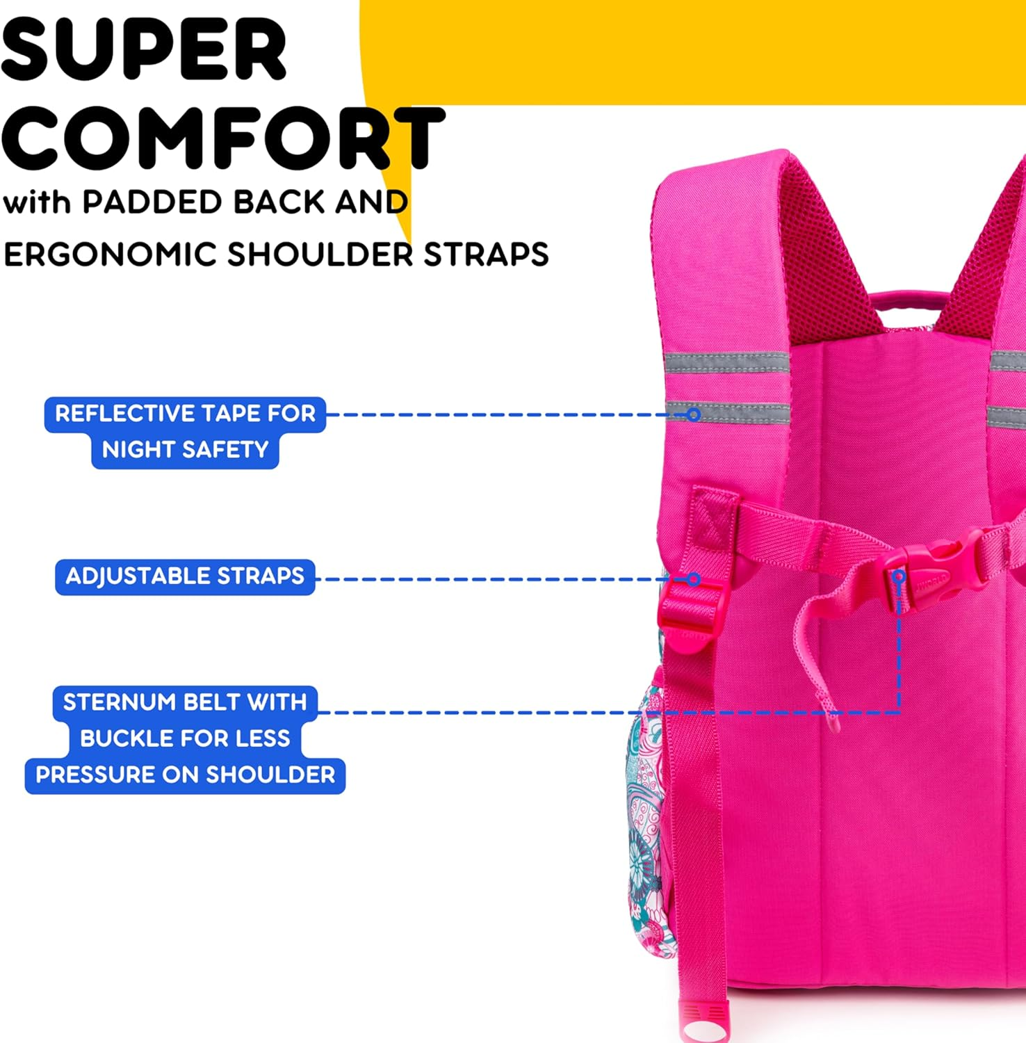 J World Duet Kids Backpack & Lunch Box Set for Boys & Girls Pre-K to Elementary School image number 2