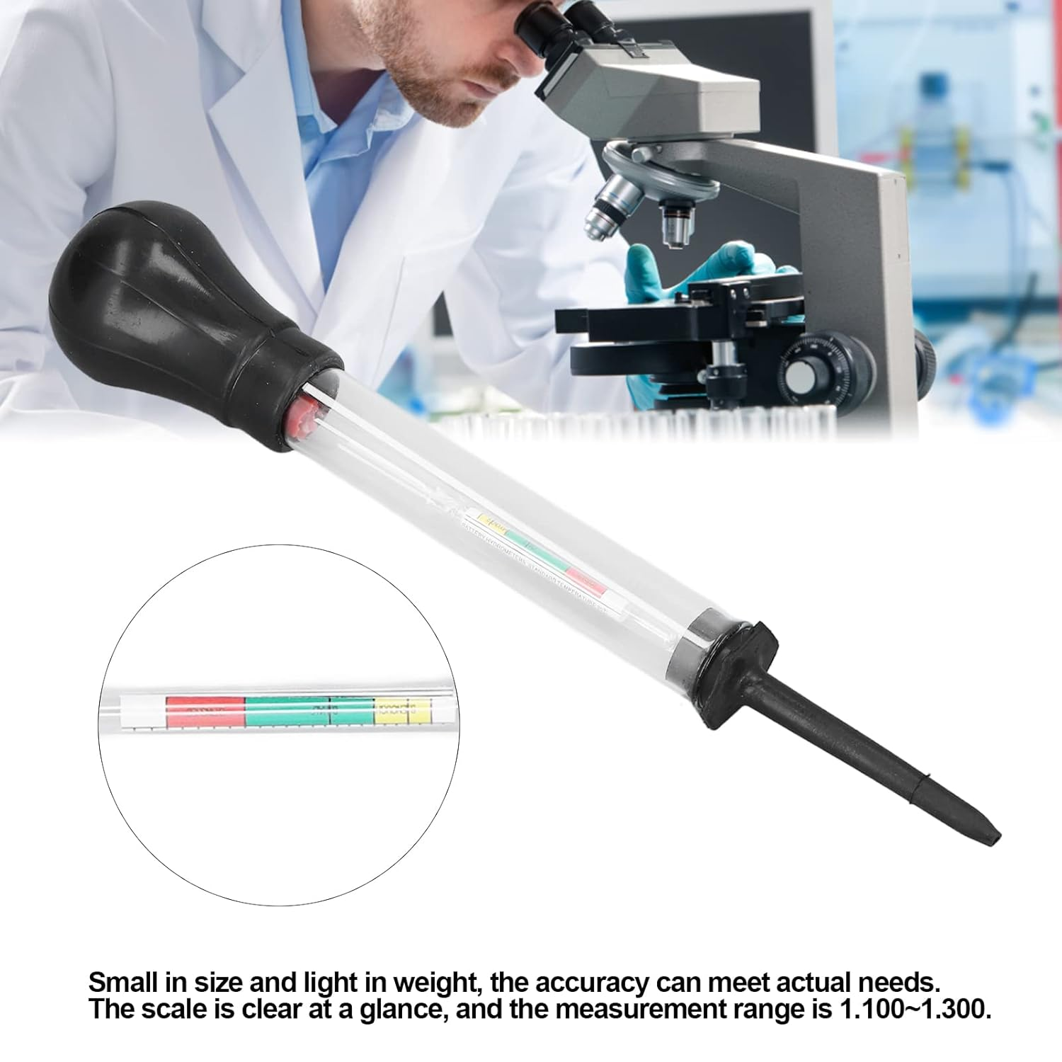 Cryfokt Hydrometer Electro-Hydraulic Set, Accurate Measurement for Car Battery Maintenance Tool Set image number 4