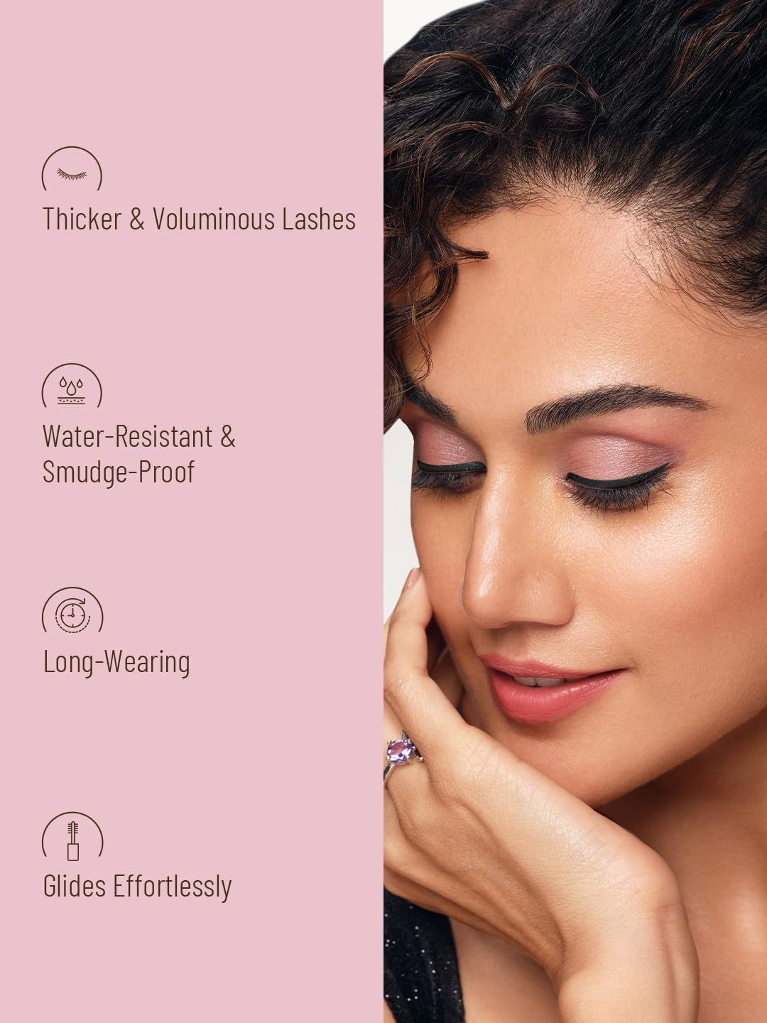 Swiss Beauty Mascara, Eye Makeup, Black, 10Ml image number 4