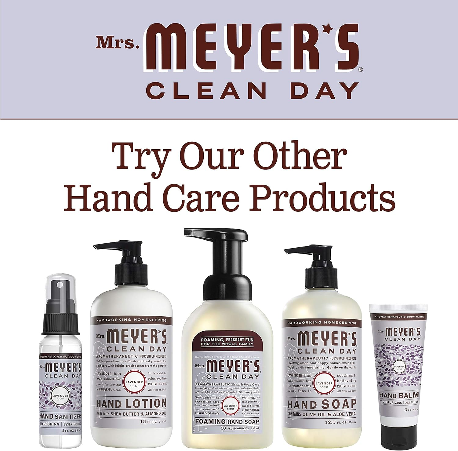 Foaming Hand Soap, Lavender 10 Oz by Mrs Meyers (Pack of 2) image number 2