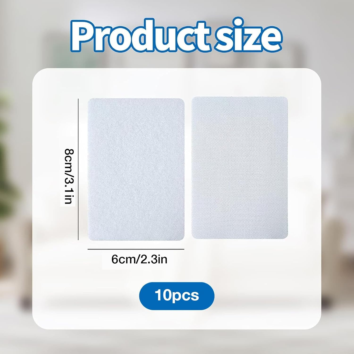 Auzly 10-Pack Rug Gripper Tape | Double Sided Anti-Slip Carpet Tape | Washable Reusable Rug Pad for Hardwood & Tile Floors | Secure Floor Mats & Carpets | Home D&eacute;cor Essential (Gray)