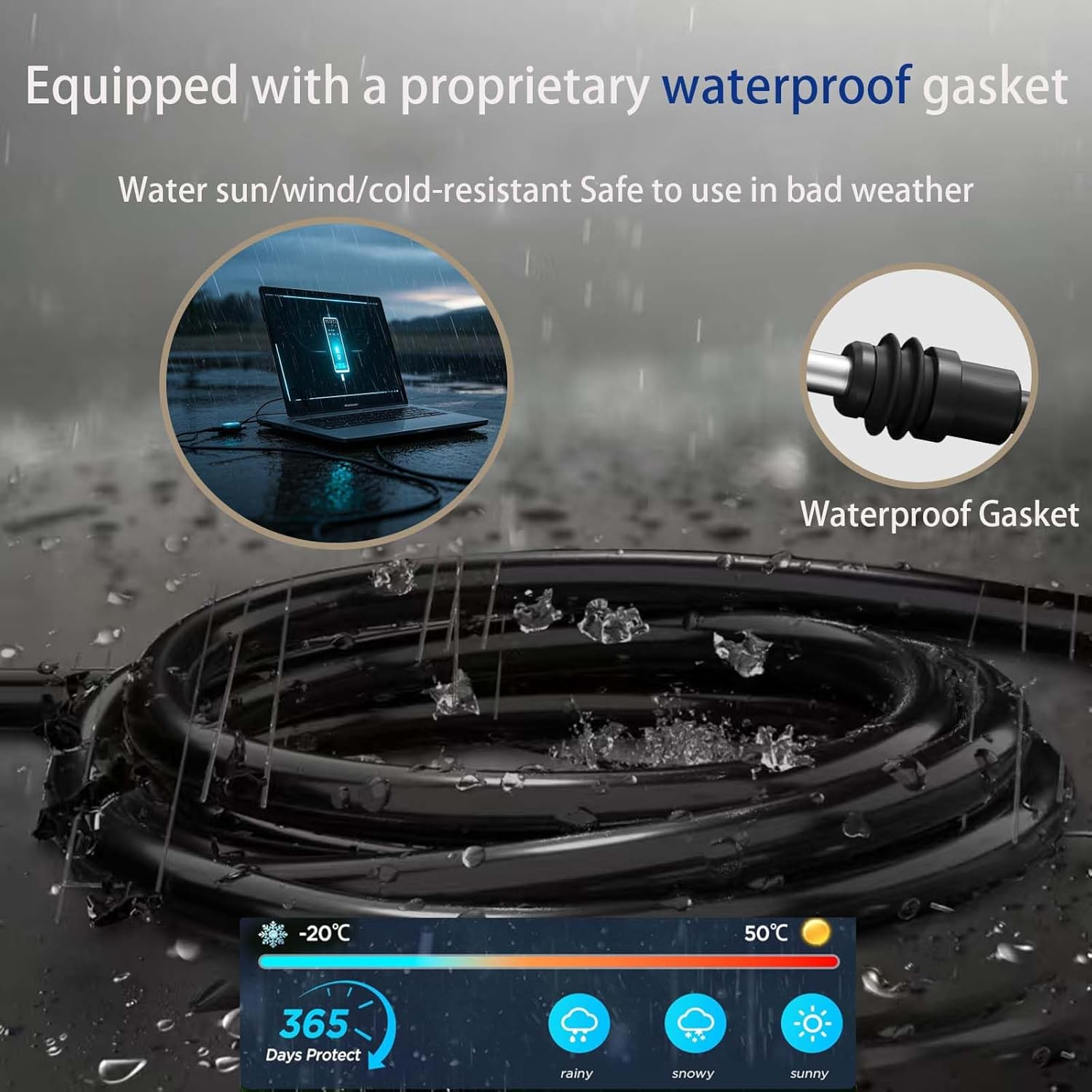 Loimon 12V Car Cord, for Starlink Mini, 3M/10FT in Length. Car Power Cord, for Use in Car, Rvs, Trucks and Ship image number 3