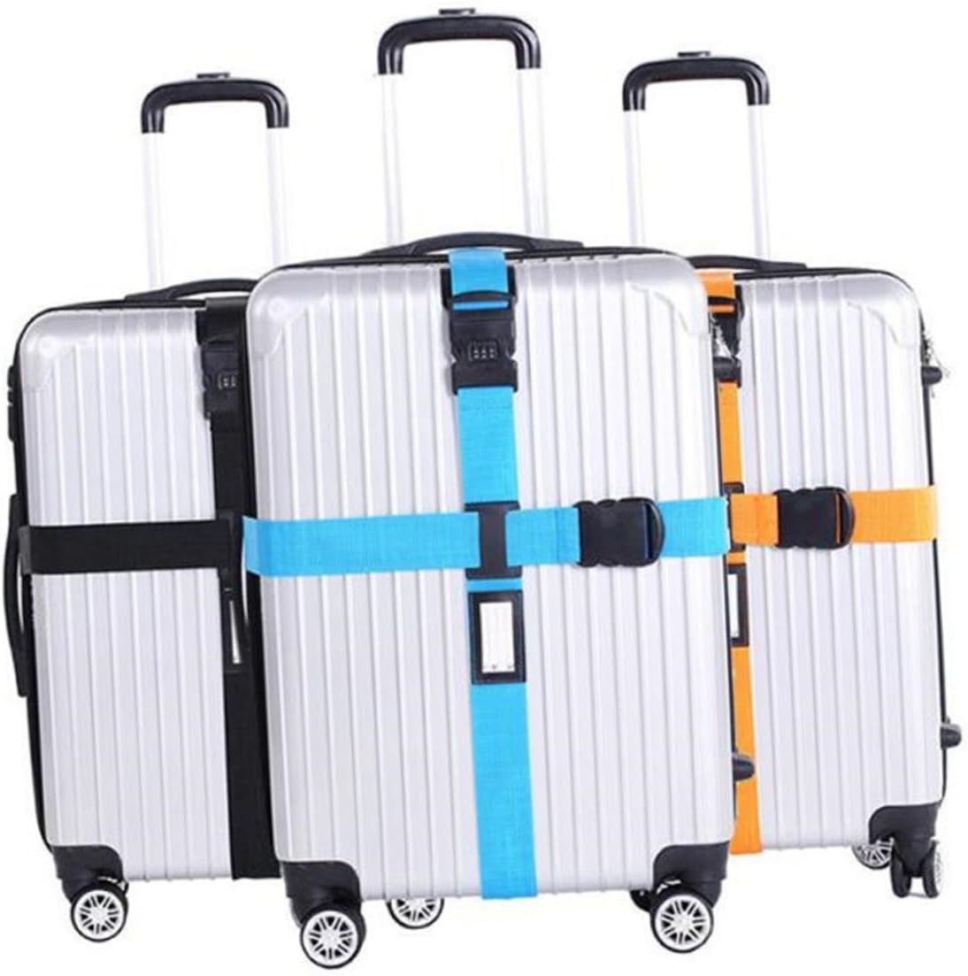 ORFOFE 5Pcs Adjustable Heavy Duty Suitcase Packing Straps with Buckle Luggage Belts for Travel Strong Load-Bearing Carrying Straps Secure Suitcases for Camping and Storage image number 5