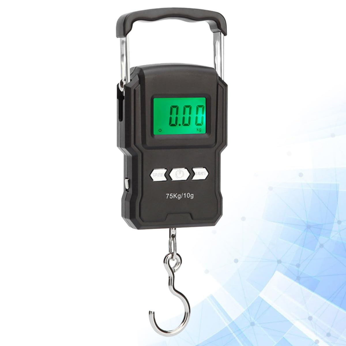 Digital Luggage Scale with Backlit LCD Display Portable Abs Handheld Suitcase Weighing Scale for Travel and Fishing Steel Grip for Comfortable Use Multiple Unit Conversion Compact image number 1