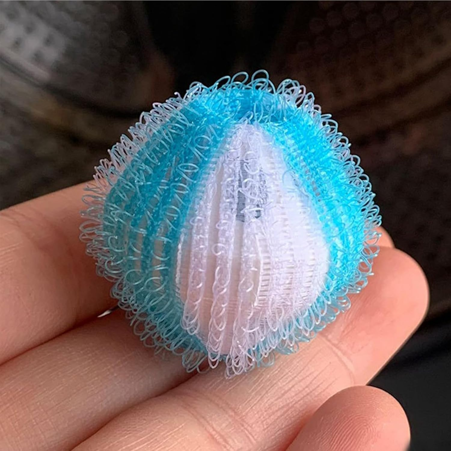 12 Pcs Dryer Balls,Silicone Soft Washing Machine Pet Hair Remover,Reusable Pet Hair Remover,Dryer Laundry Ball Hair Remover Laundry Ball Pet Hair Laundry Catcher(Blue)