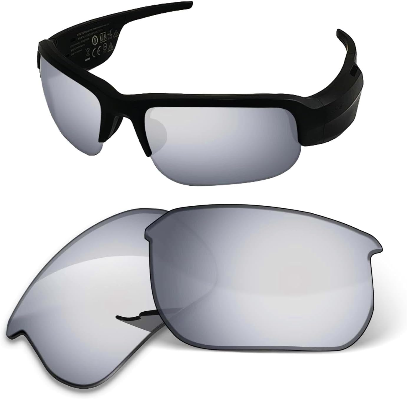 1.6MM Replacement Lenses Compatible with BOSE Tempo BMD0010 Sunglasses, Anti-Scratch and Impact Resistant