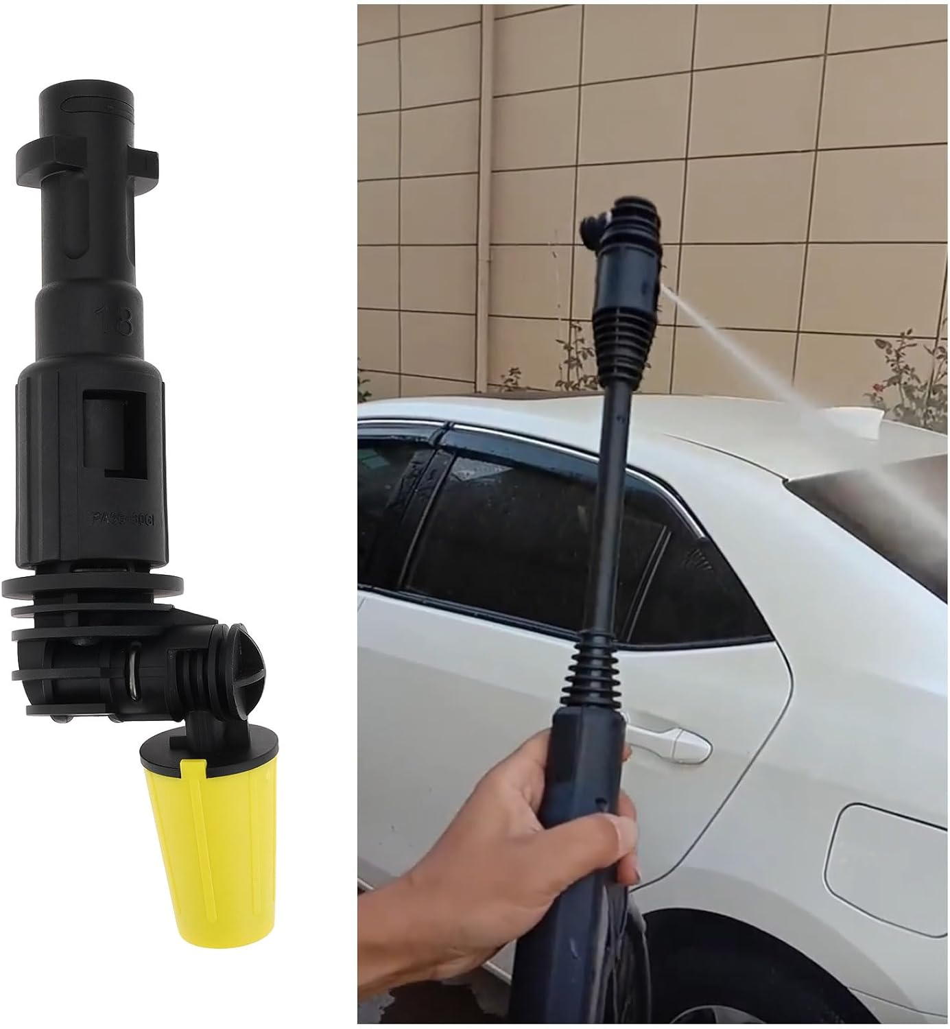 360&deg; Rotating Nozzle with Bayonet Connection Compatible with Karcher K2 - K7 High Pressure Cleaner image number 3