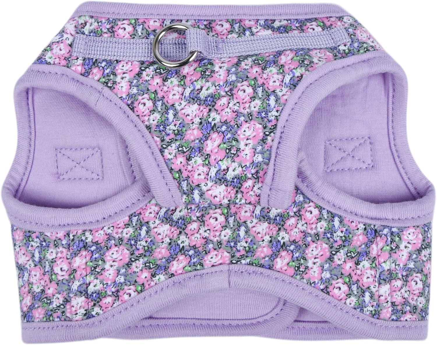 Puppia Kealoha Dog Vest Harness B (Step-In) Fashionable Flower Pattern Spring Summer Harness for Small and Medium Dogs, Violet, Large image number 2