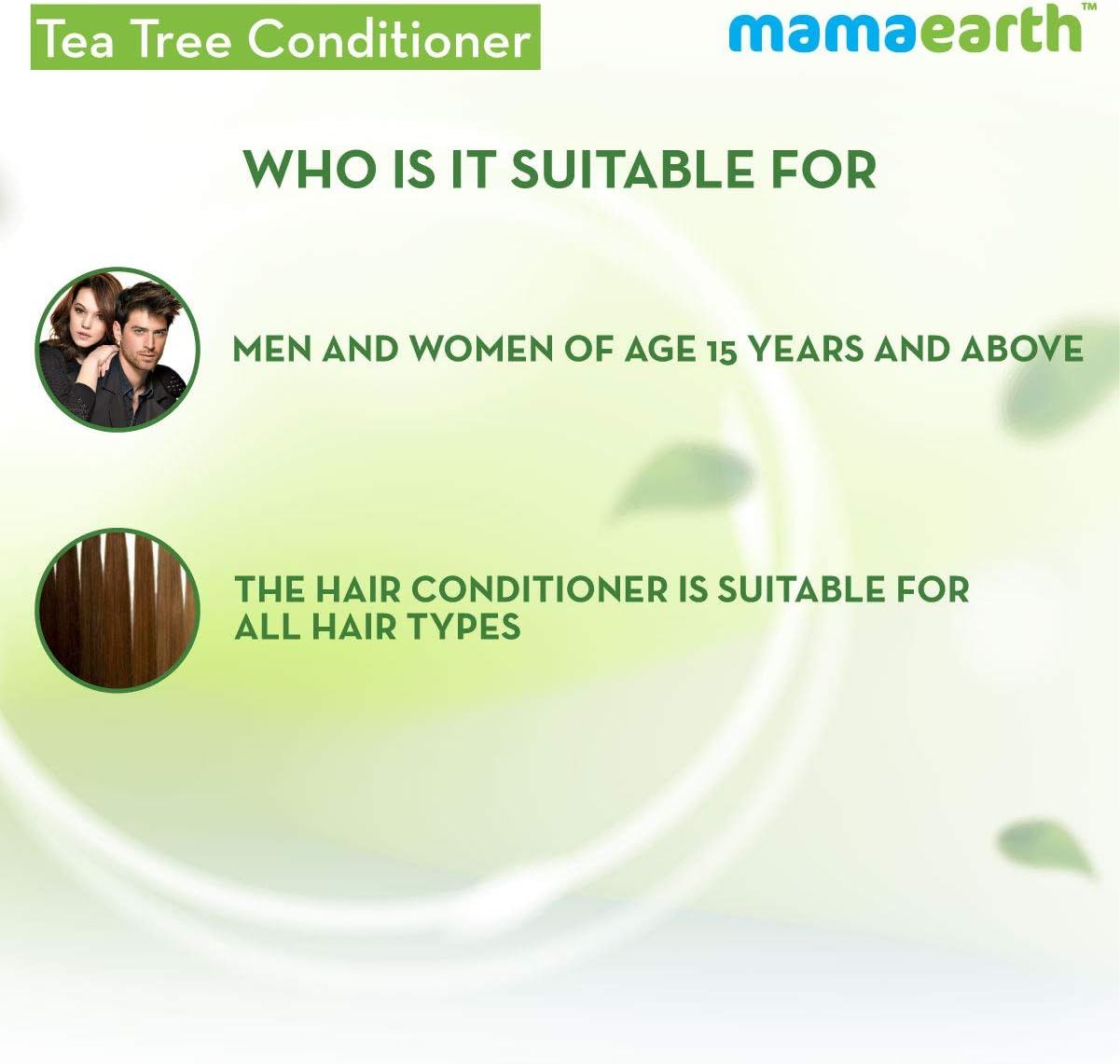 Mamaearth Tea Tree and Ginger Oil anti Dandruff Hair Conditioner 250 Ml image number 2