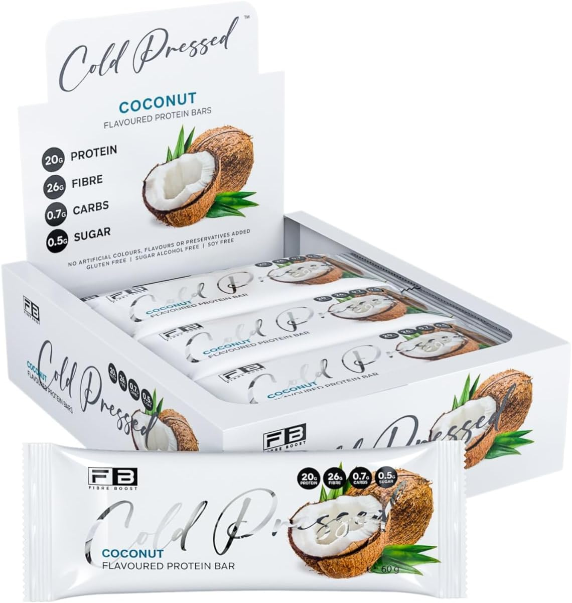 Fibre Boost Cold Pressed Coconut Flavoured Protein Bar