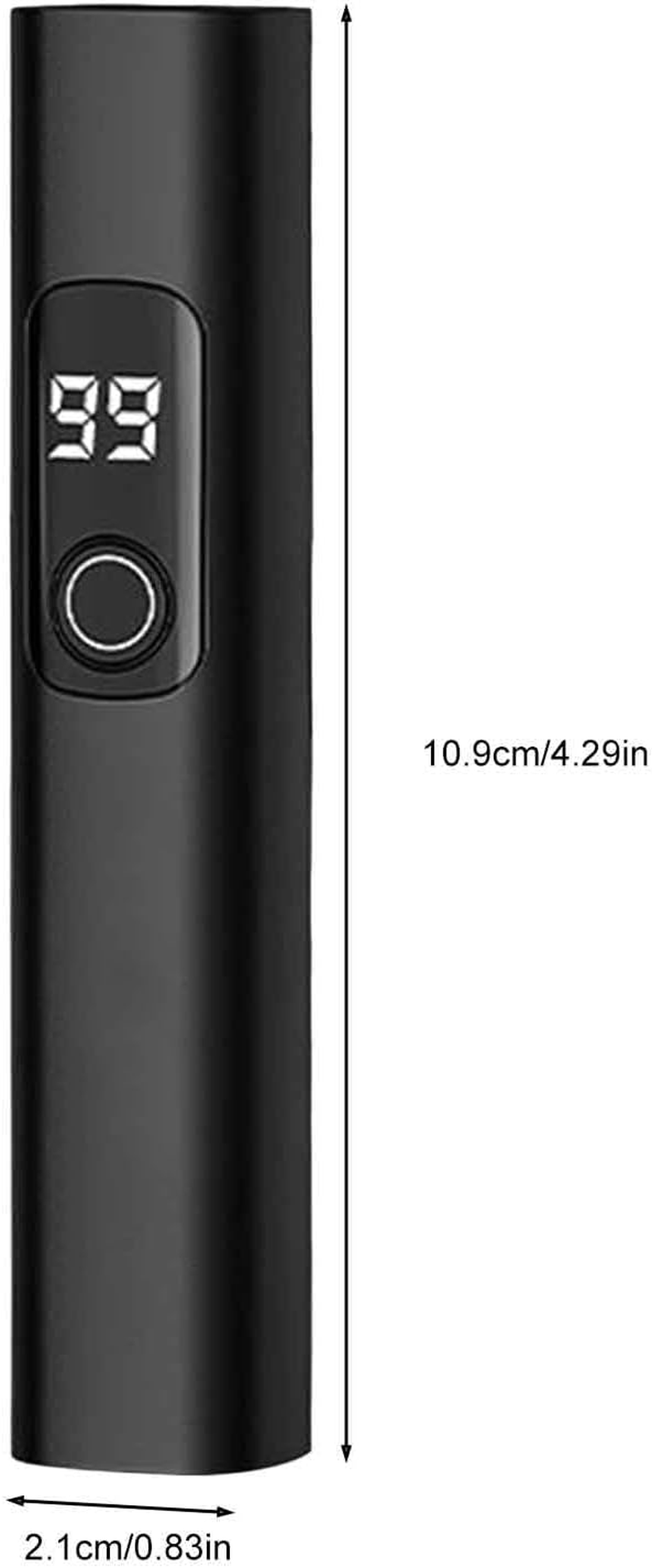 Mini Nail Lamp,Usb Rechargeable Fingernail Lamp - Portable LED UV Nail Light with 2 Timing Modes for Camping Airplane Road Trip Desk Salon Studio Home Girls Manicure - White image number 3