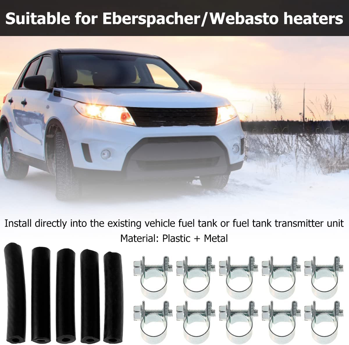 Fuel Tank Standpipe Kit for Eberspacher/Webasto Diesel Heater - Replaceable Parking Heater Fuel Line Kit with Fuel Hose Clip image number 6