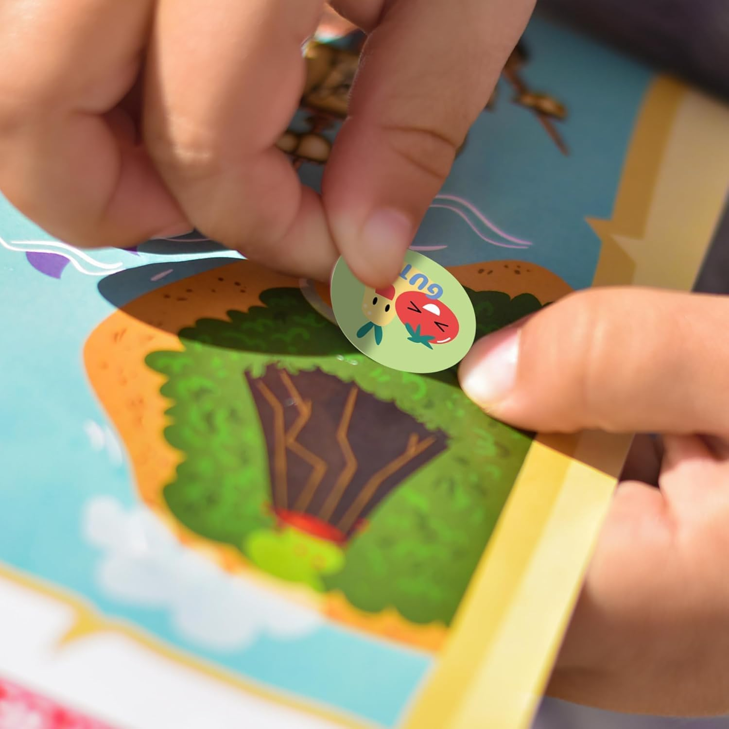 BIROYAL Pack of 1600 Reward Stickers, 25 Mm Motivational Stickers for Children, 32 Patterns Self-Adhesive Teacher Reward Stickers, German Reward Stickers for Teacher Supplies (Cartoon) image number 1