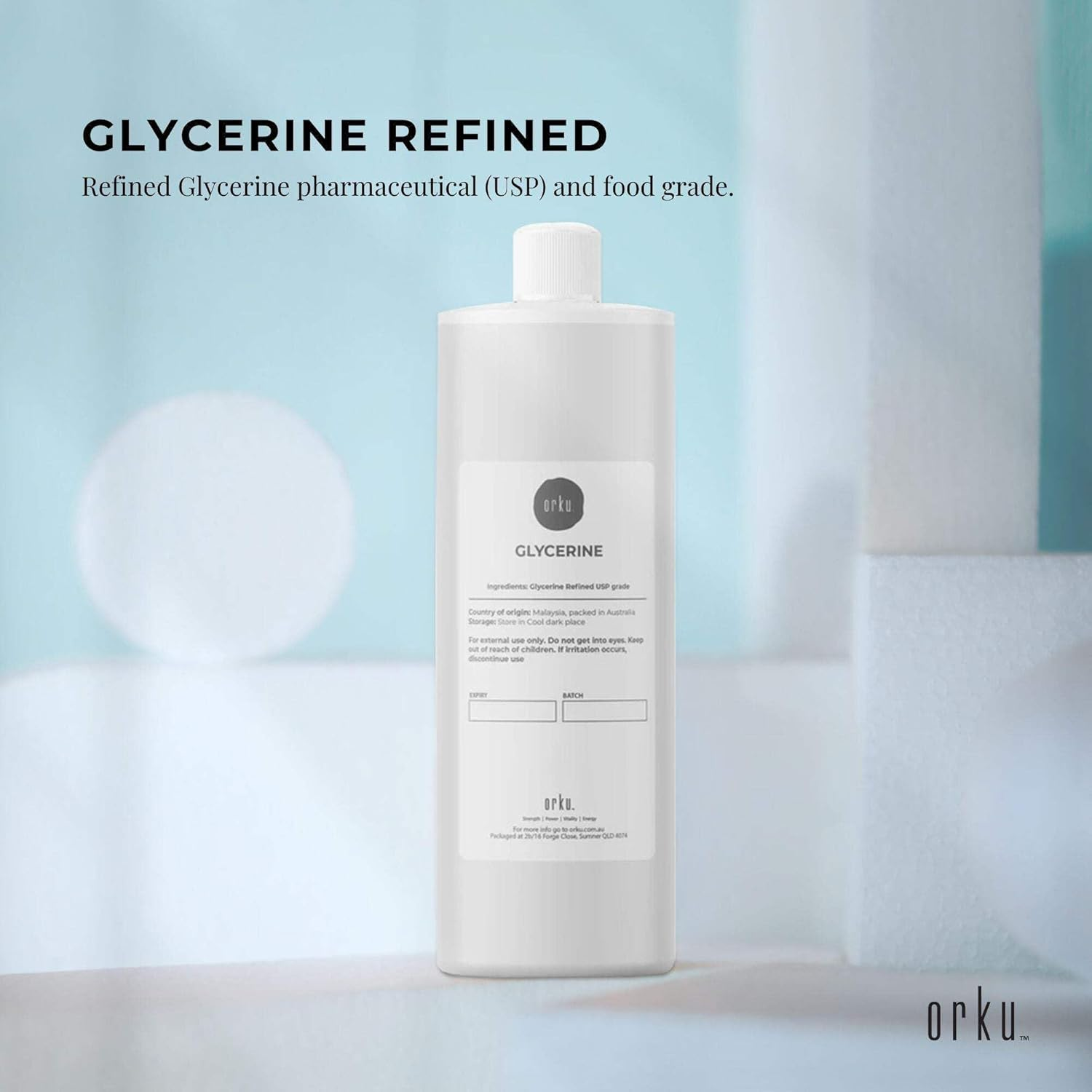 500Ml Glycerine Refined USP 99.9% Glycerol Pharmaceutical Vegetable Soybean Rapeseed image number 6