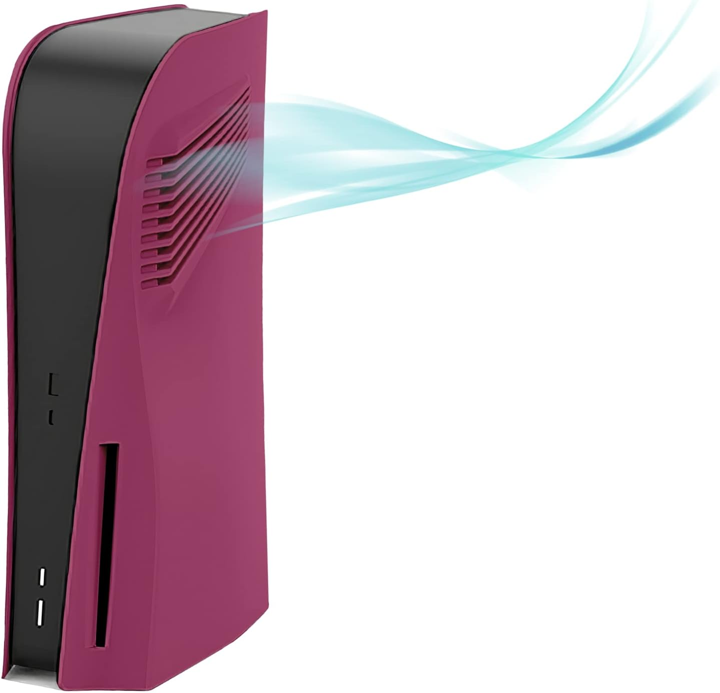 Disc Edition Face Plates with Cooling Vents Cover Skins Shell Panels for PS5 Console, Accessories for Playstation 5 Protective Shell Replacement Faceplate (Cosmic Red)