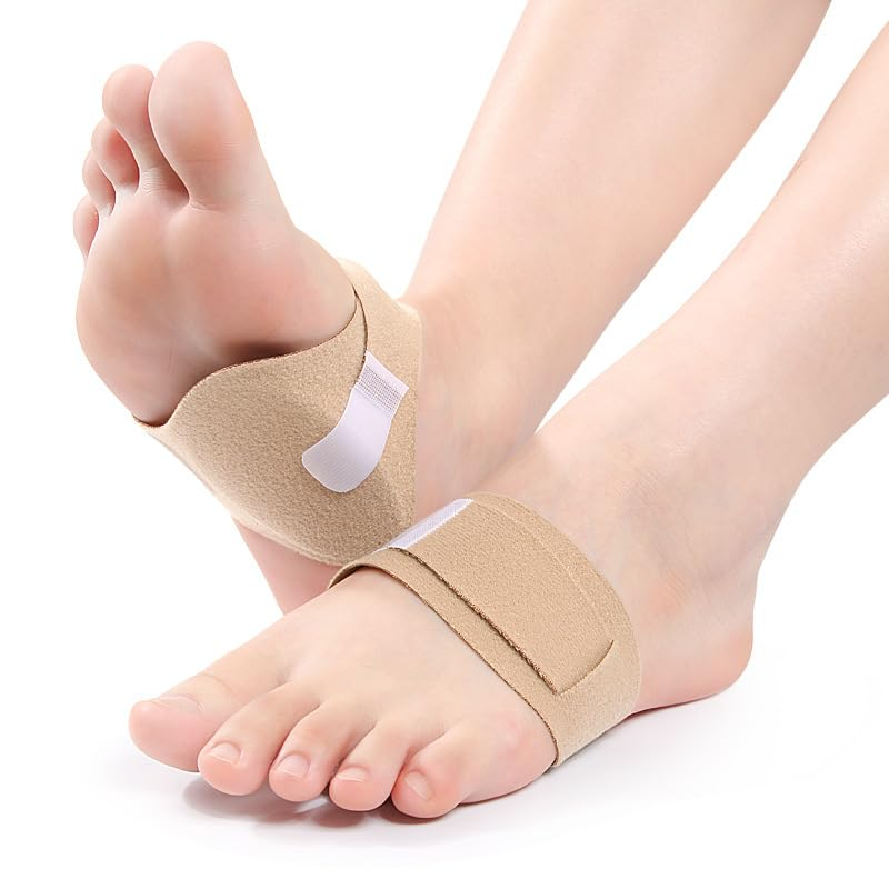Arch Support Compression Bands, 2Pairs Arch Support Sleeve,Non-Slip Unisex Arch Sleeves,Compression Arch Support Sleeve Arch Support Plantar Fasciitis Relief Braces Sleeves for Foot Care image number 5