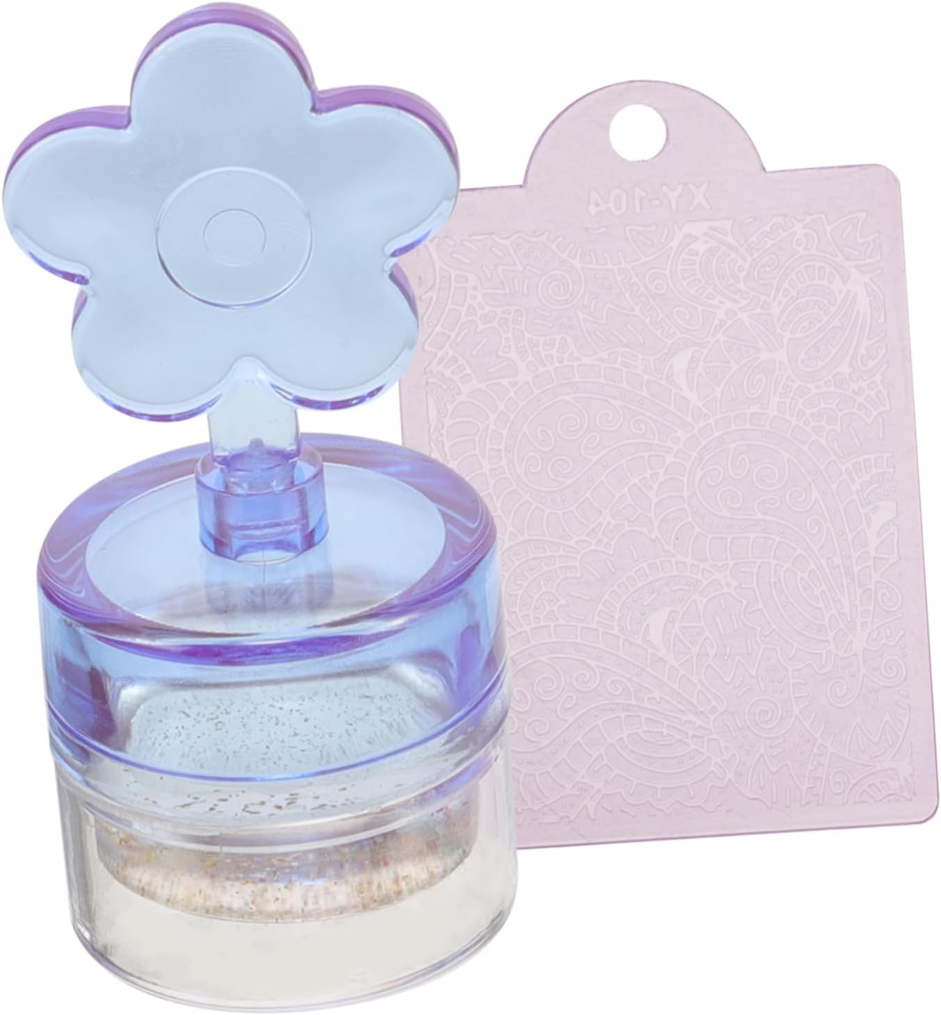 WRITWAA Silicone Nail Art Stamper Kit Flower Nail Stamps for French Manicure Stamping Tool image number 2