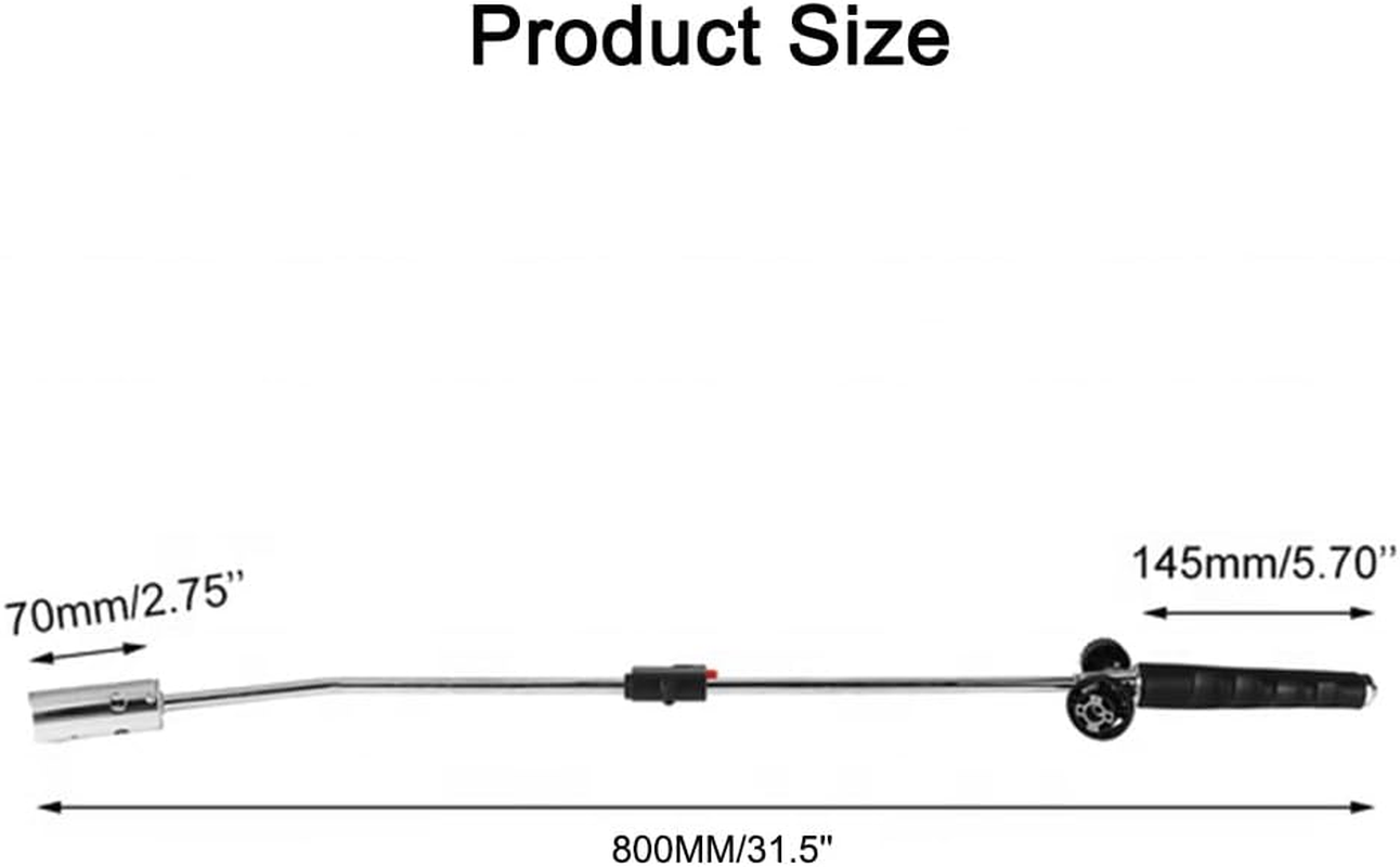 Weed Burner Torch Gas 80Cm Killer Grass Shrub Gas Fire Lighter Flame Gun Kit image number 1