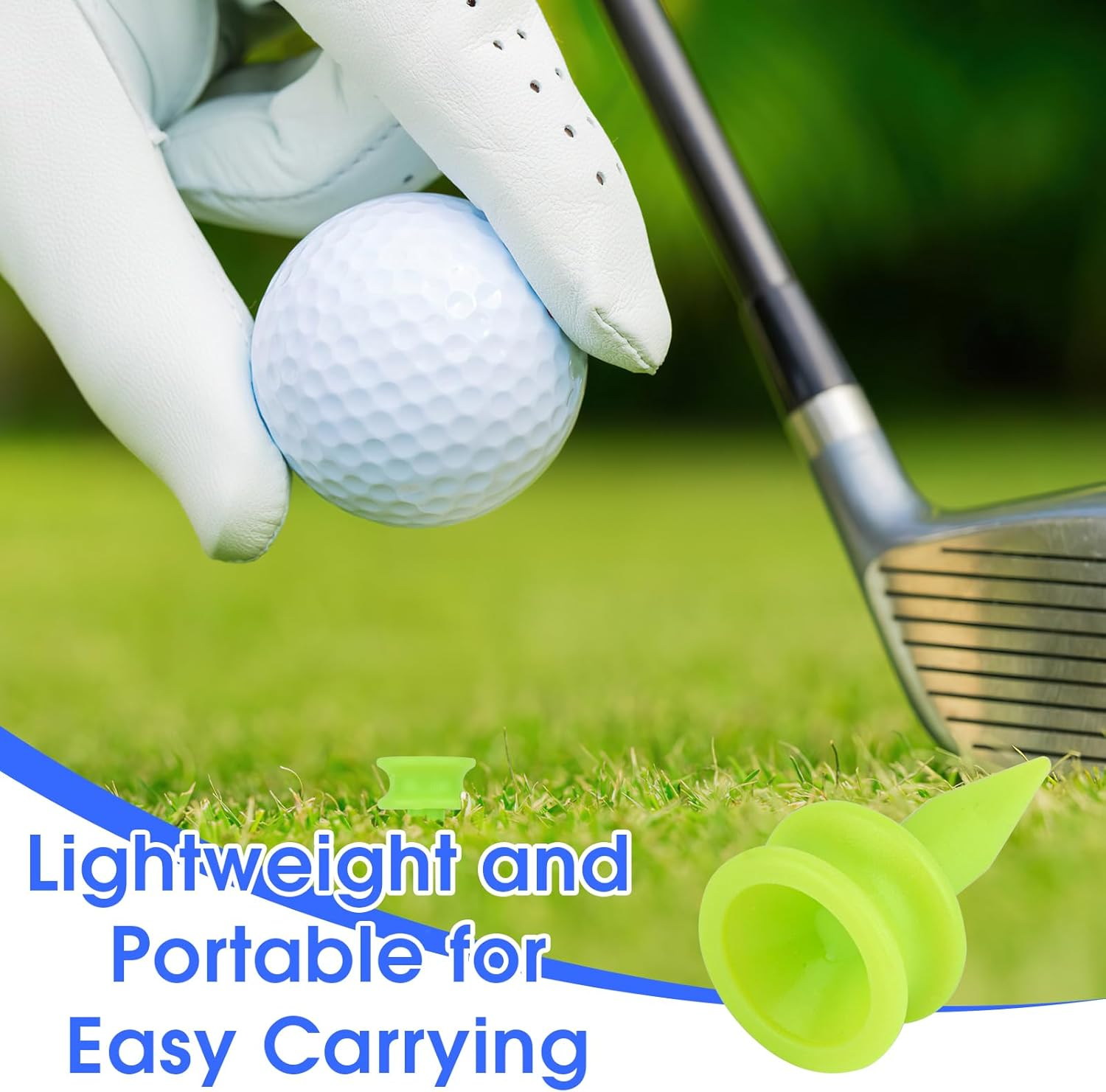 Golf Tees Plastic, 100Pcs Red Castle Golf Tees, Small Castle Tees, Highly Visible Bright Colors, Durable Winter Golf Tees