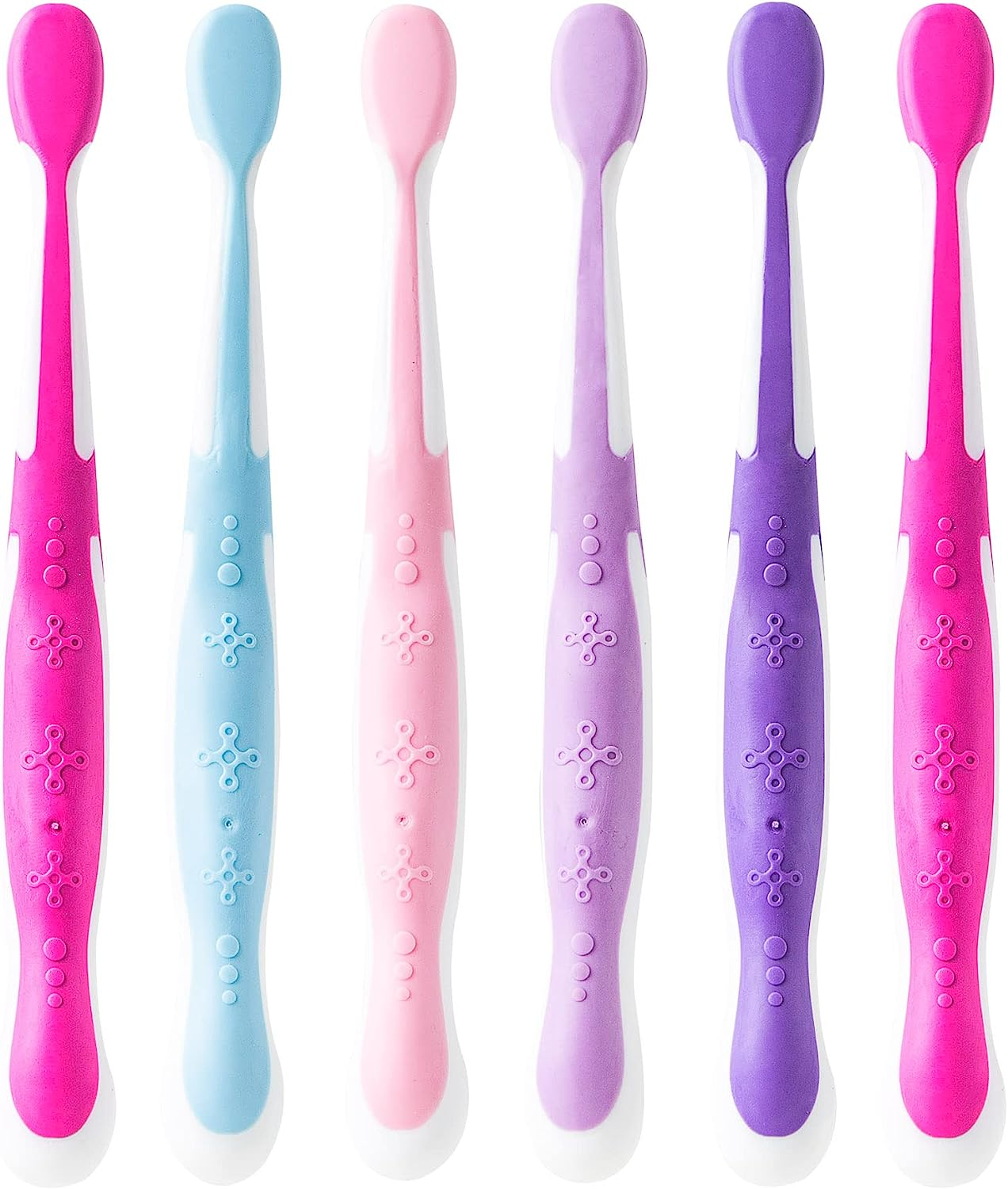 Barbie Toothbrush for Kids 6Pk, Soft Bristle Toothbrushes for Girls Ages 2-4